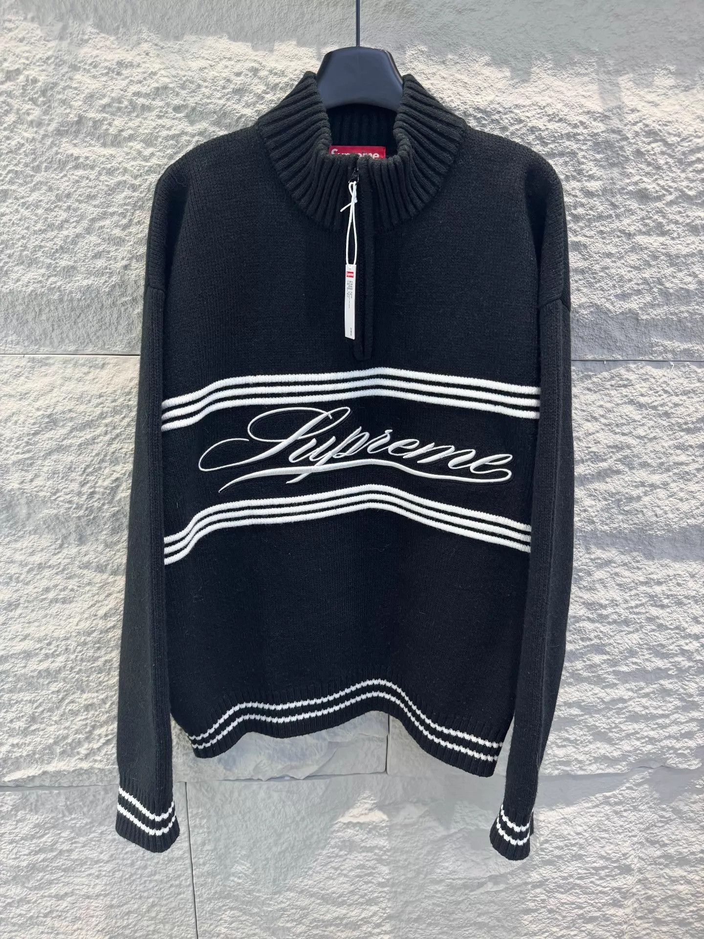 Supreme Supreme ss26 Oversized Knit Sweater Black L Unisex Size US L / EU 52-54 / 3 - 1 Thumbnail