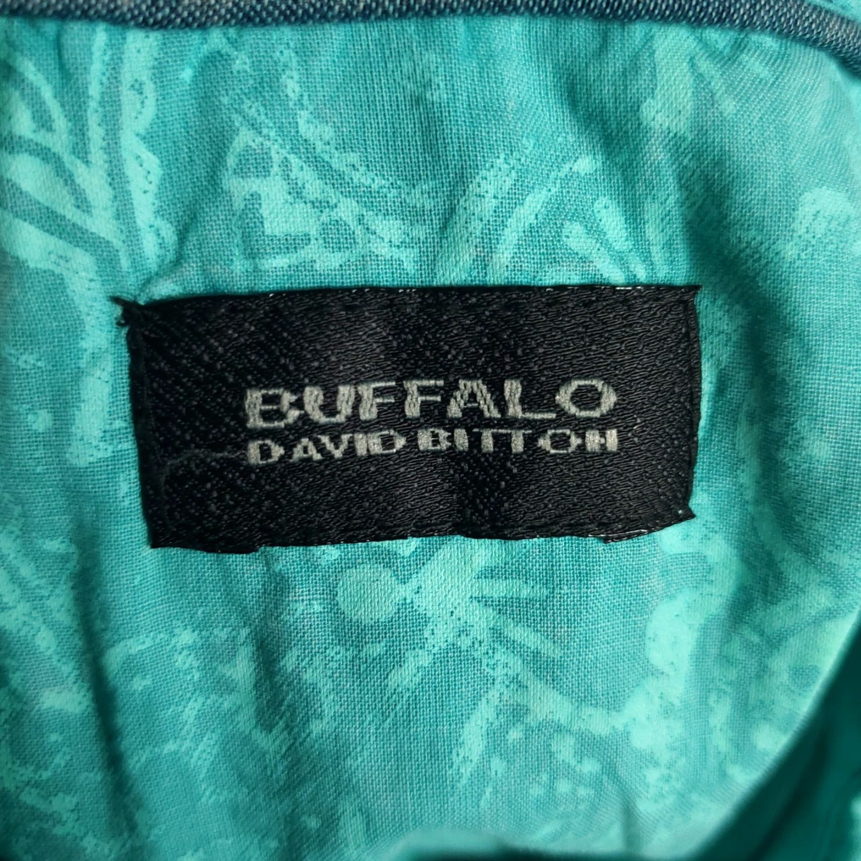 Buffalo David Bitton Buffalo by David Bitton Shirt Mens 2XL Turquoise Button-Up Short Sleeve Pockets Cotton New With Tags Mens Size US XXL / EU 58 / 5 - 6 Thumbnail