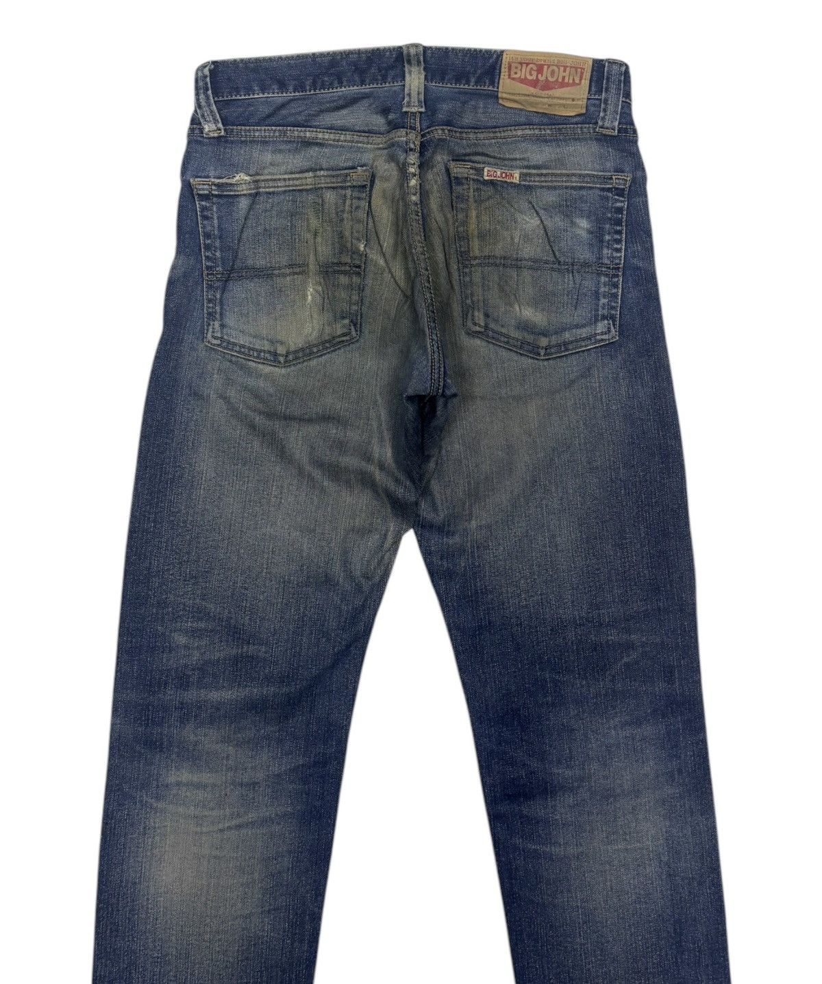 Big John × Japanese Brand × Jean VINTAGE BIG JOHN MADE IN JAPAN DISTRESSED DENIM JEANS Size US 30 / EU 46 - 4 Thumbnail