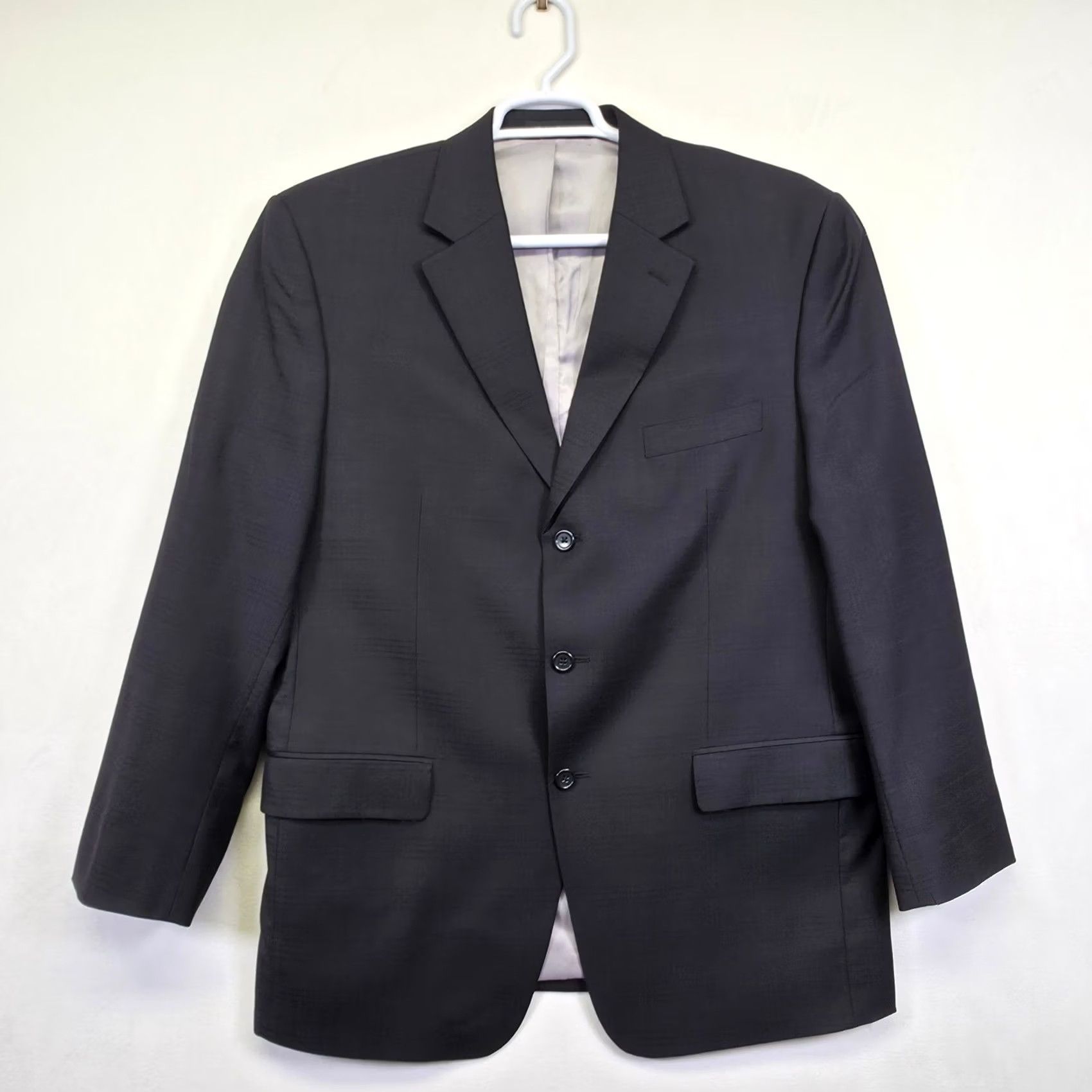 Vintage Michael Kors Blazer Mens 42R Black Wool Sport Coat Classic Formal Office Preppy Size 42R - 4 Thumbnail
