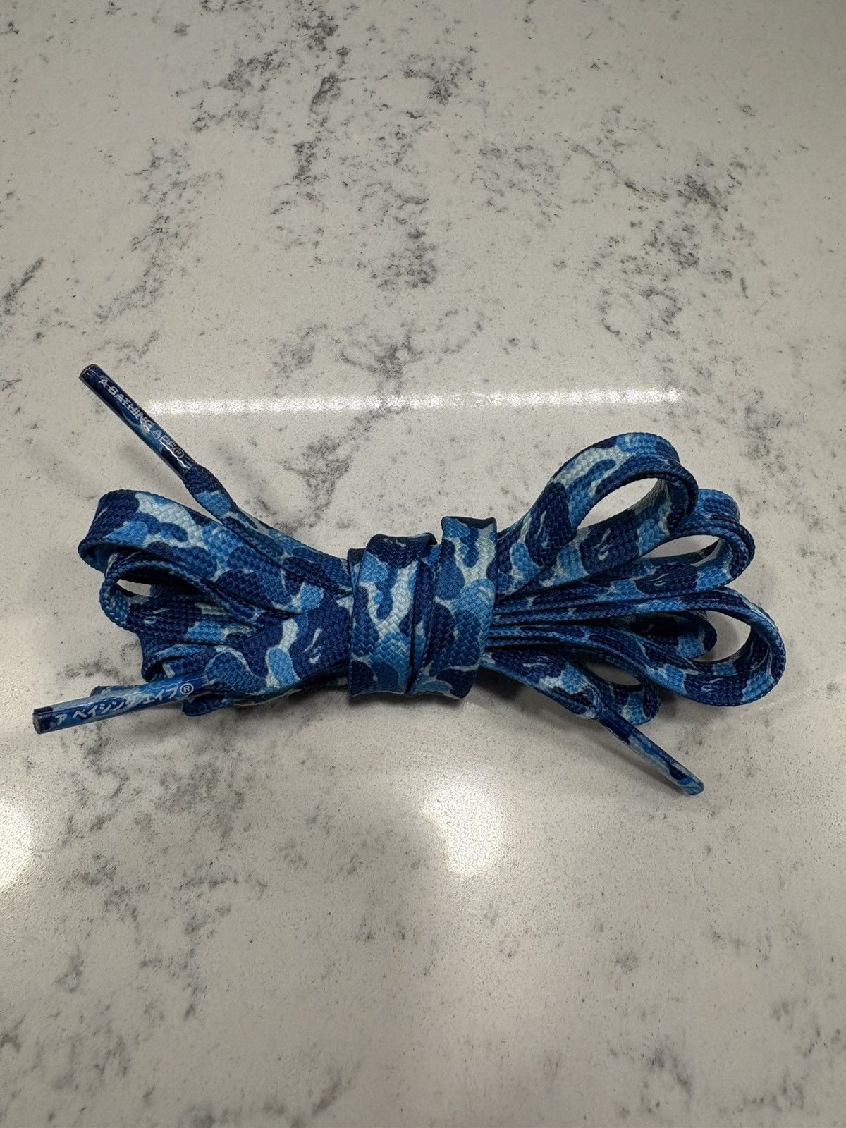 Bape Bape Blue Camo Shoelaces Size ONE SIZE - 1 Thumbnail