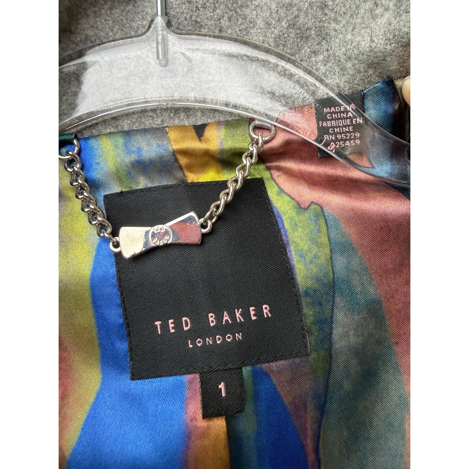 Ted Baker Ted Baker Gray Belted Zip Jacket Womens US 4 Heathered Coat Size S / US 4 / IT 40 - 11 Thumbnail