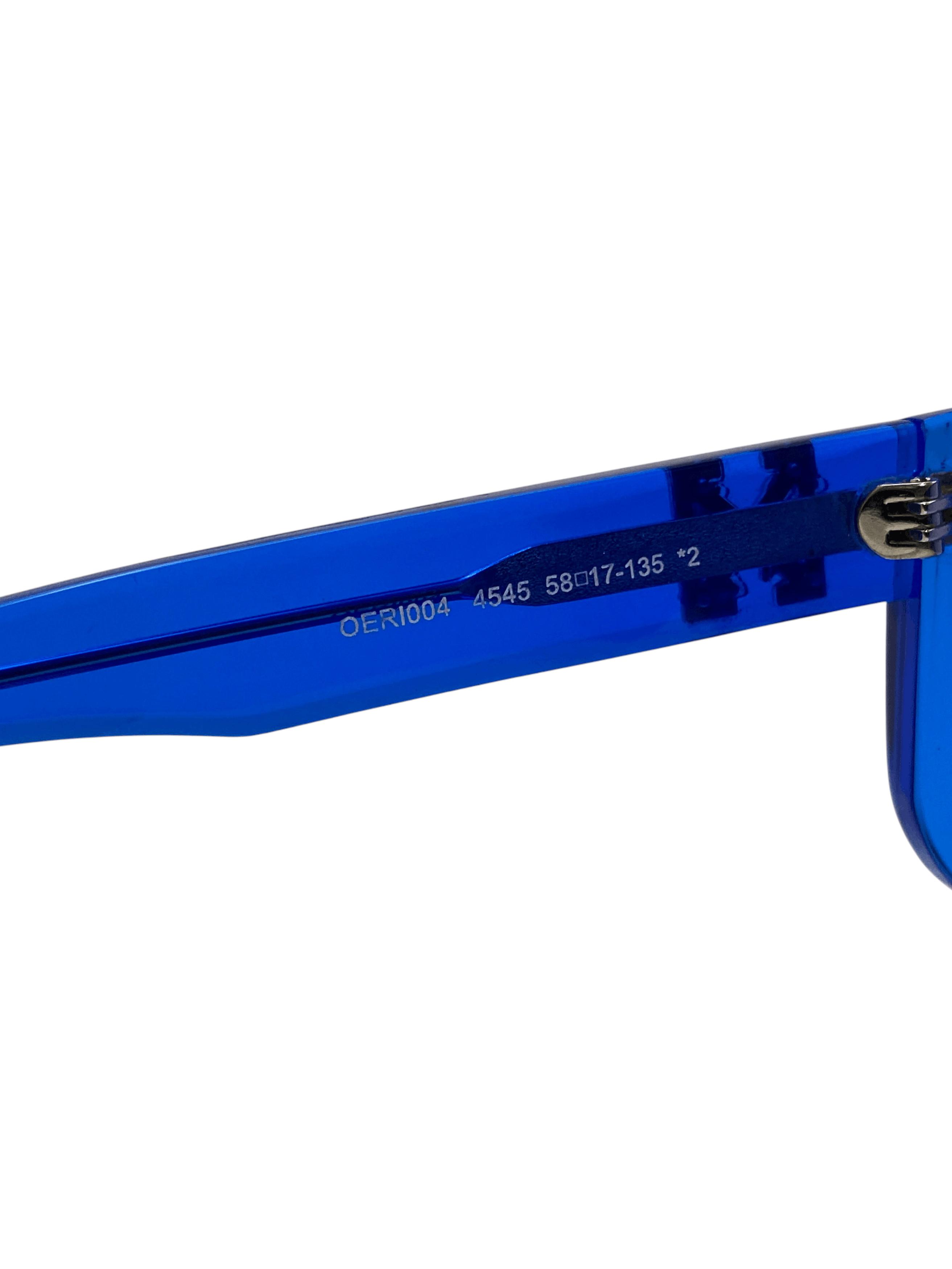 Off-White OFF WHITE Arrows Logo Alps Oversized Square Blue Sunglasses Size ONE SIZE - 11 Thumbnail