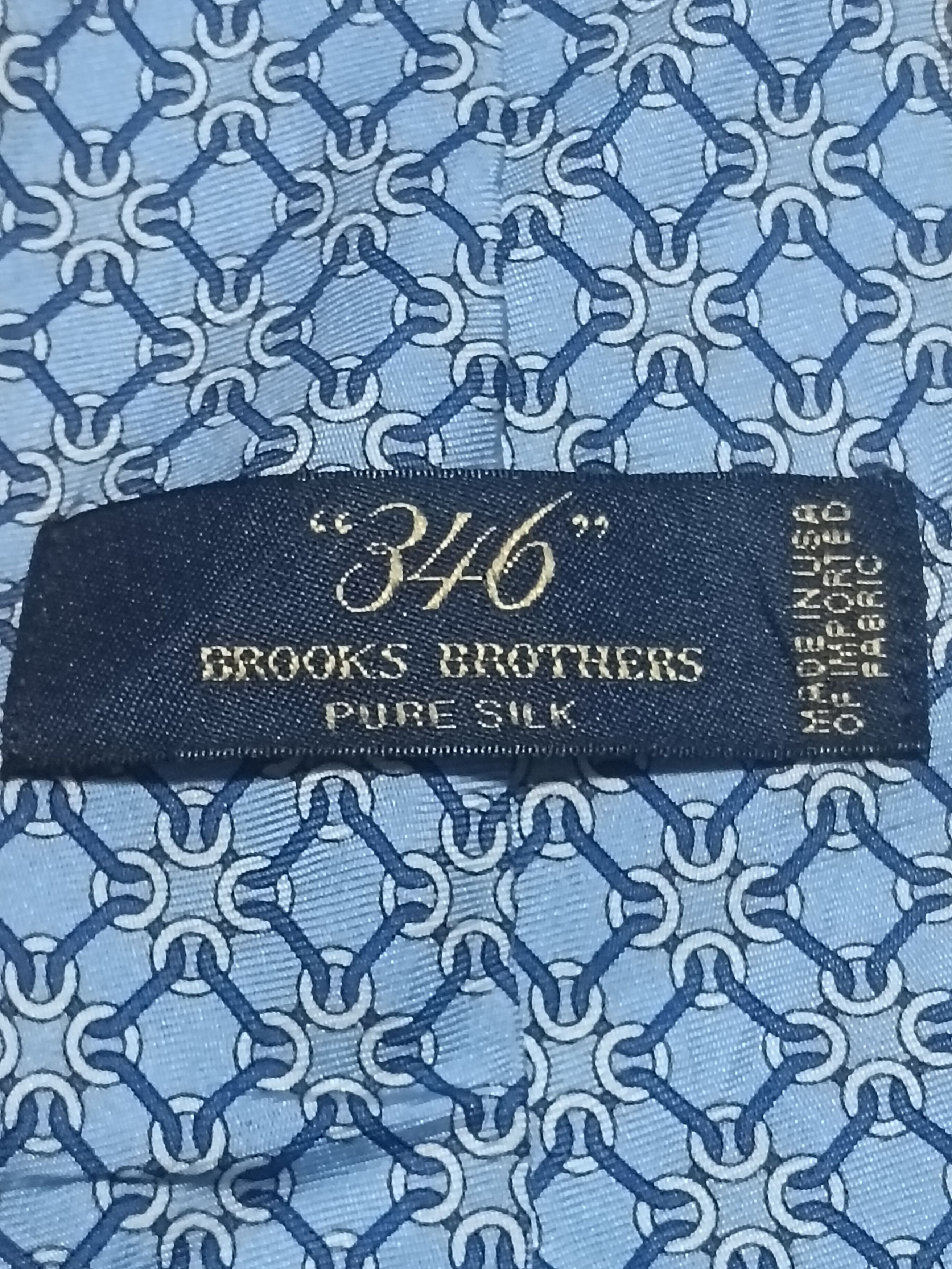 Brooks Brothers VINTAGE BROOKS BROTHERS '346' CHEQUERED SILK NECKTIE Size ONE SIZE - 2 Thumbnail