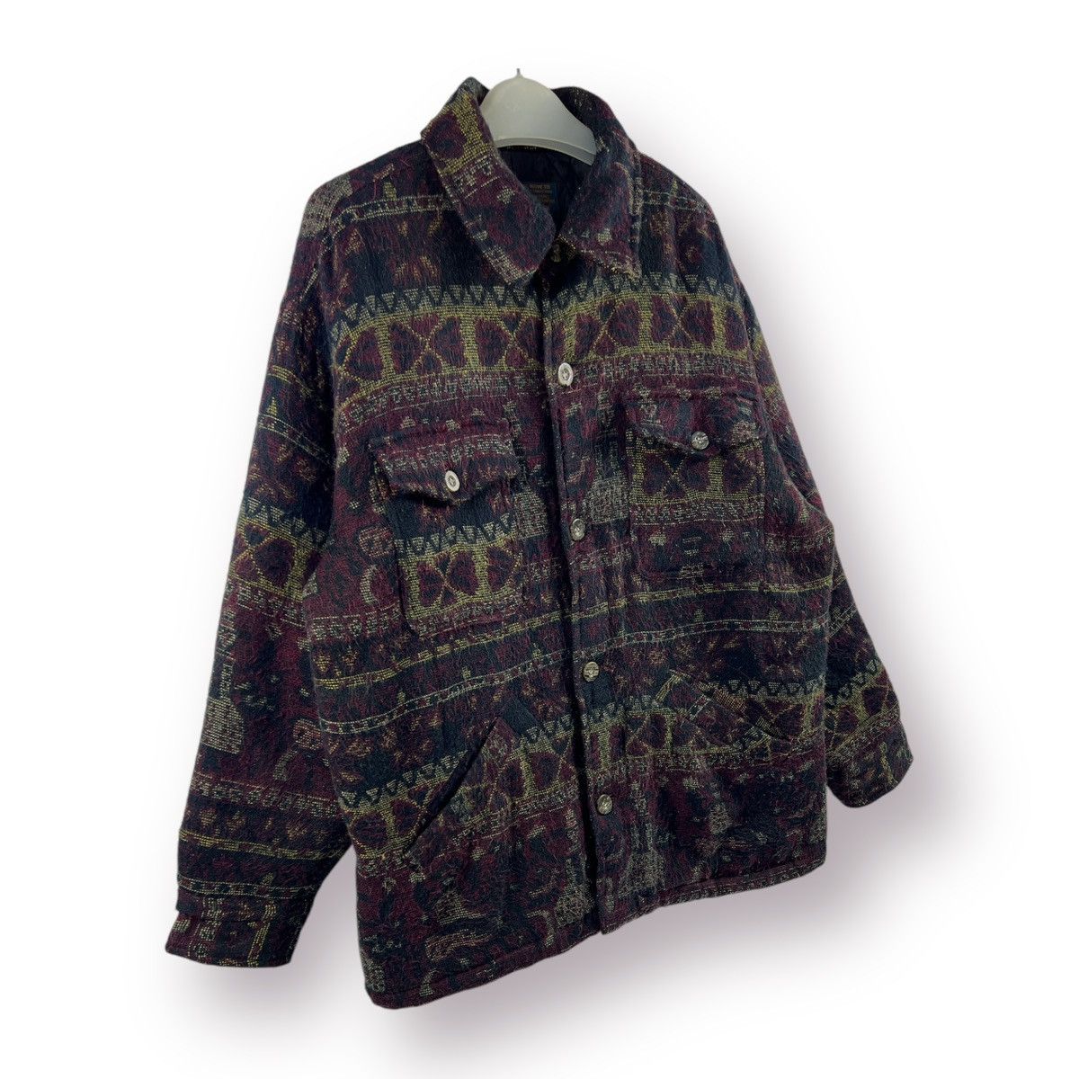 Japanese Brand 🔥 Jungle Storm Japan Art Abstract wool Utility Jacket - L Size US L / EU 52-54 / 3 - 3 Thumbnail