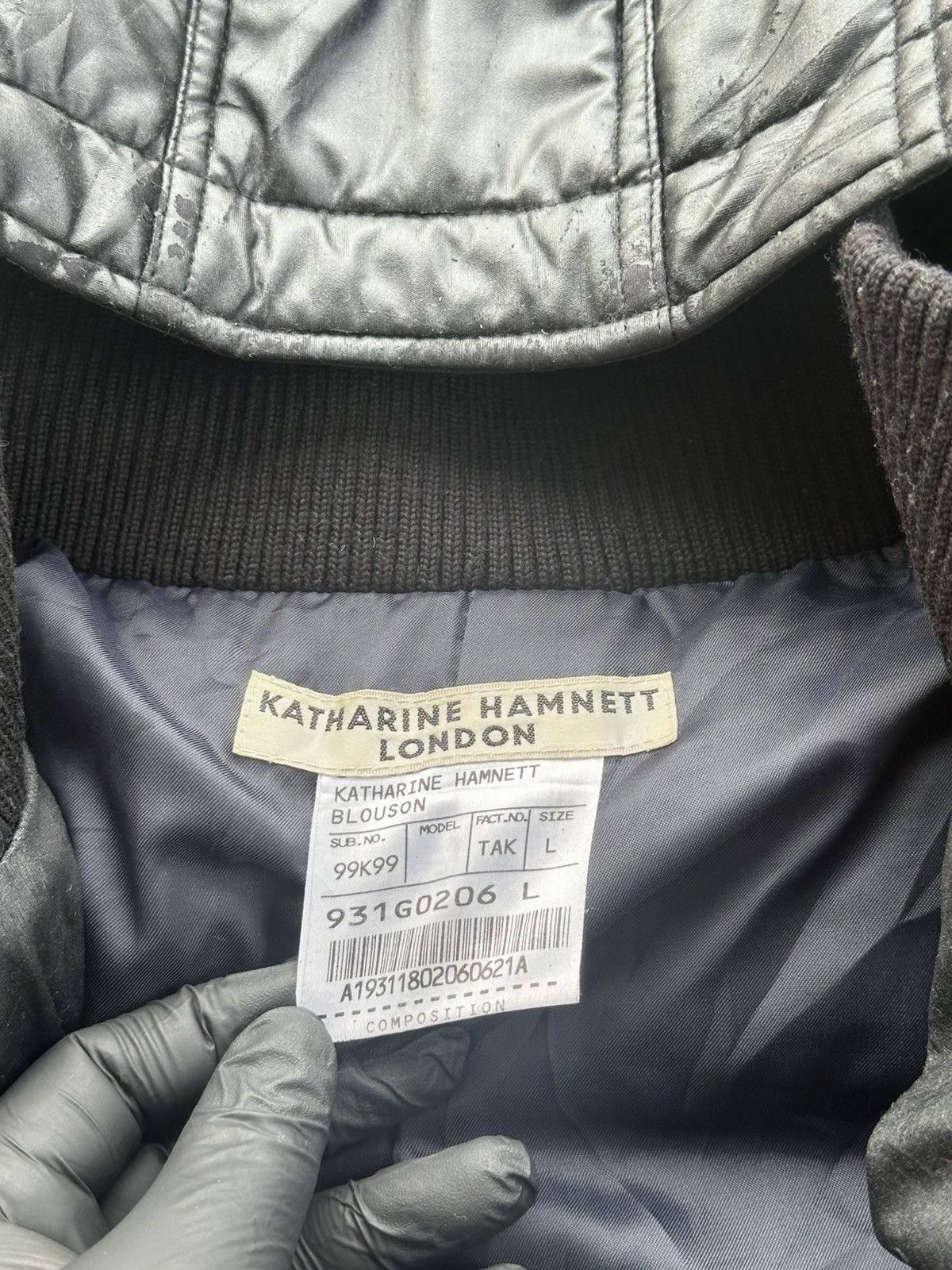 Katharine Hamnett London Kathrine Hamnett Waxed Puffer Jacket Size US M / EU 48-50 / 2 - 10 Thumbnail