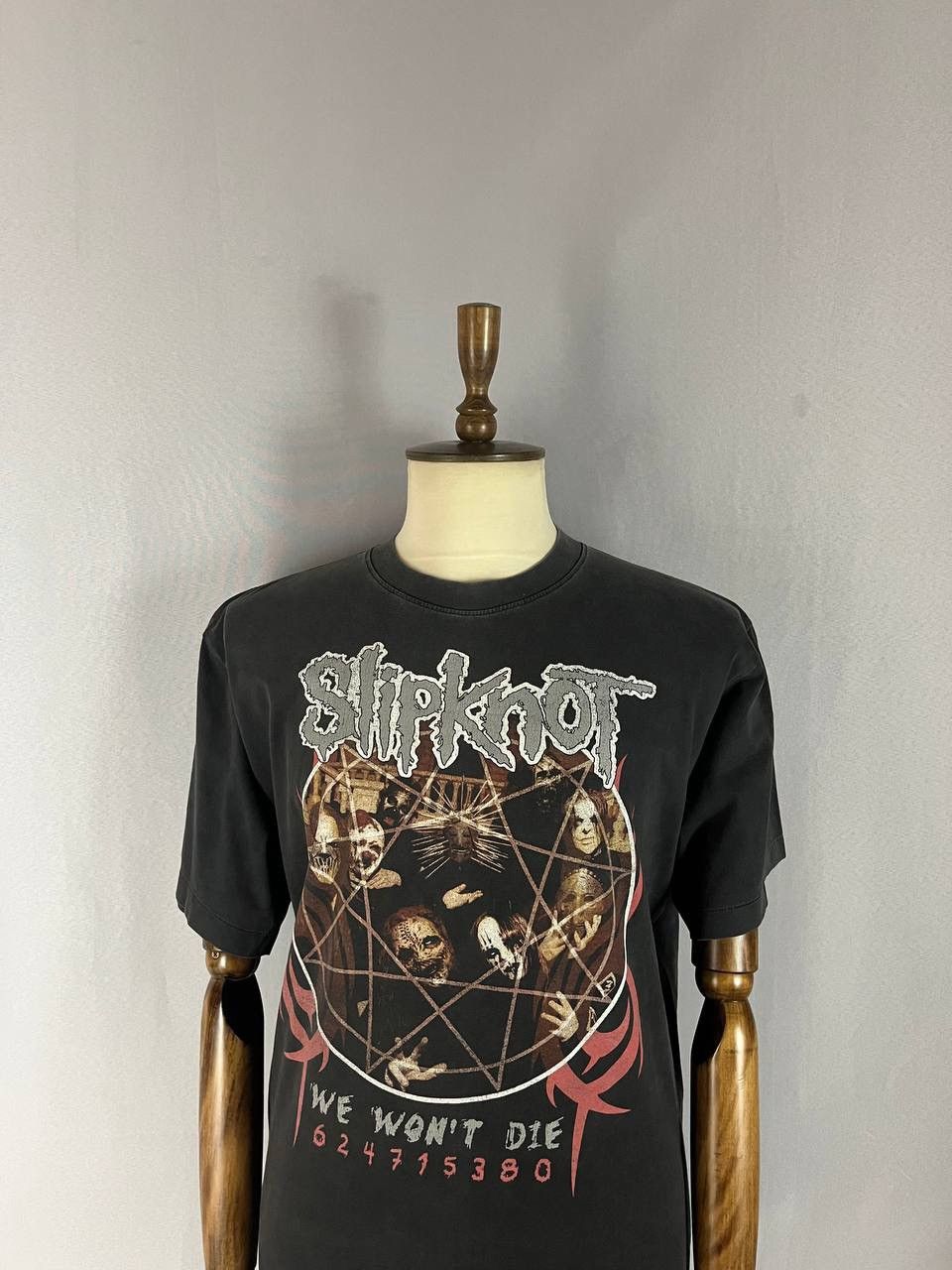 Slipknot Slipknot Vintage Tee T Shirt Black Faded 1990s Size US XL / EU 56 / 4 - 3 Thumbnail