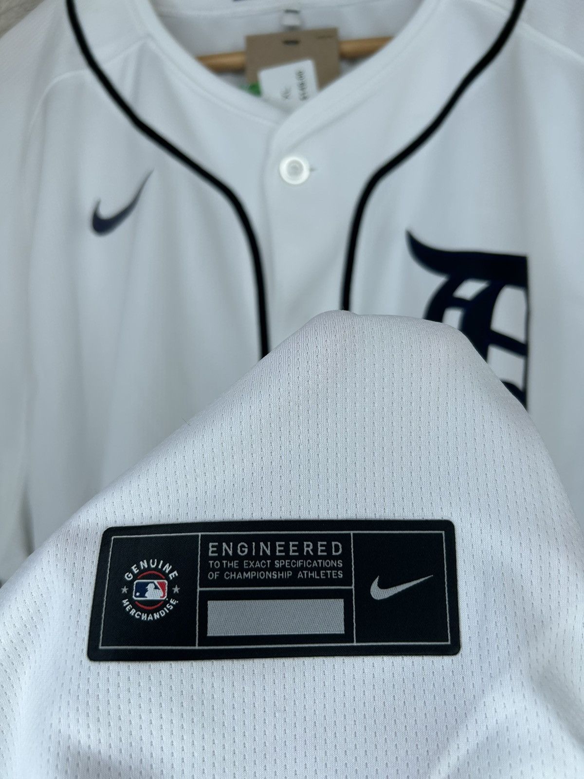 Nike Nike Detroit Tigers White MLB Baseball Jersey Size US XL / EU 56 / 4 - 6 Thumbnail