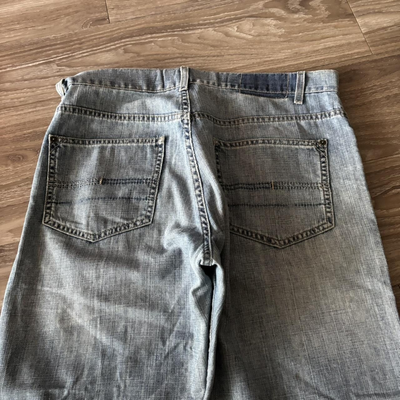 Calvin Klein Crazy Vintage Y2K/2000s Grunge Faded Wash Calvin Klein Denim Jeans! 32x32 Size US 32 / EU 48 - 7 Thumbnail
