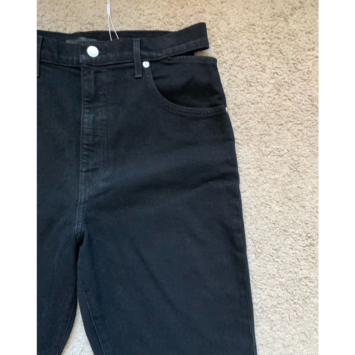 Helmut Lang HELMUT LANG BLACK CUT OUT STRAIGHT JEANS Size US 31 - 17 Thumbnail