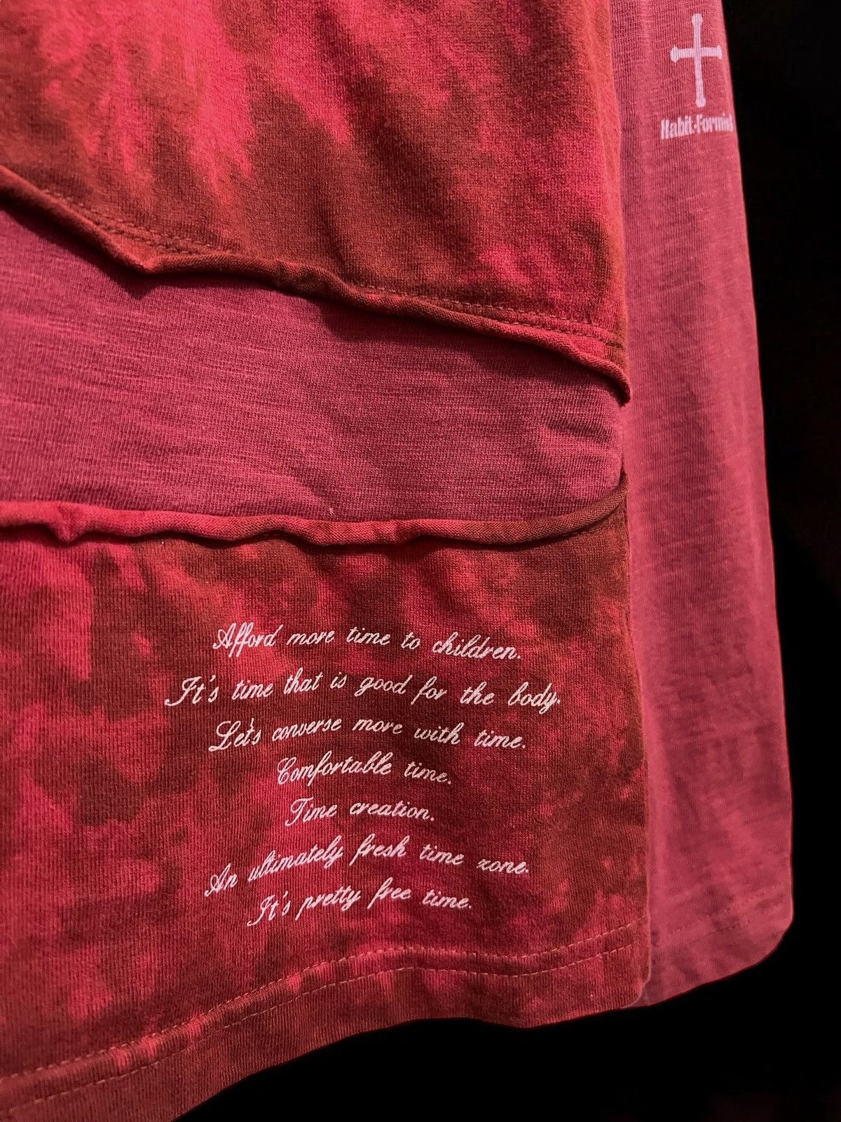 If Six Was Nine Japanese red blood poem long slevee tee Size US M / EU 48-50 / 2 - 4 Thumbnail