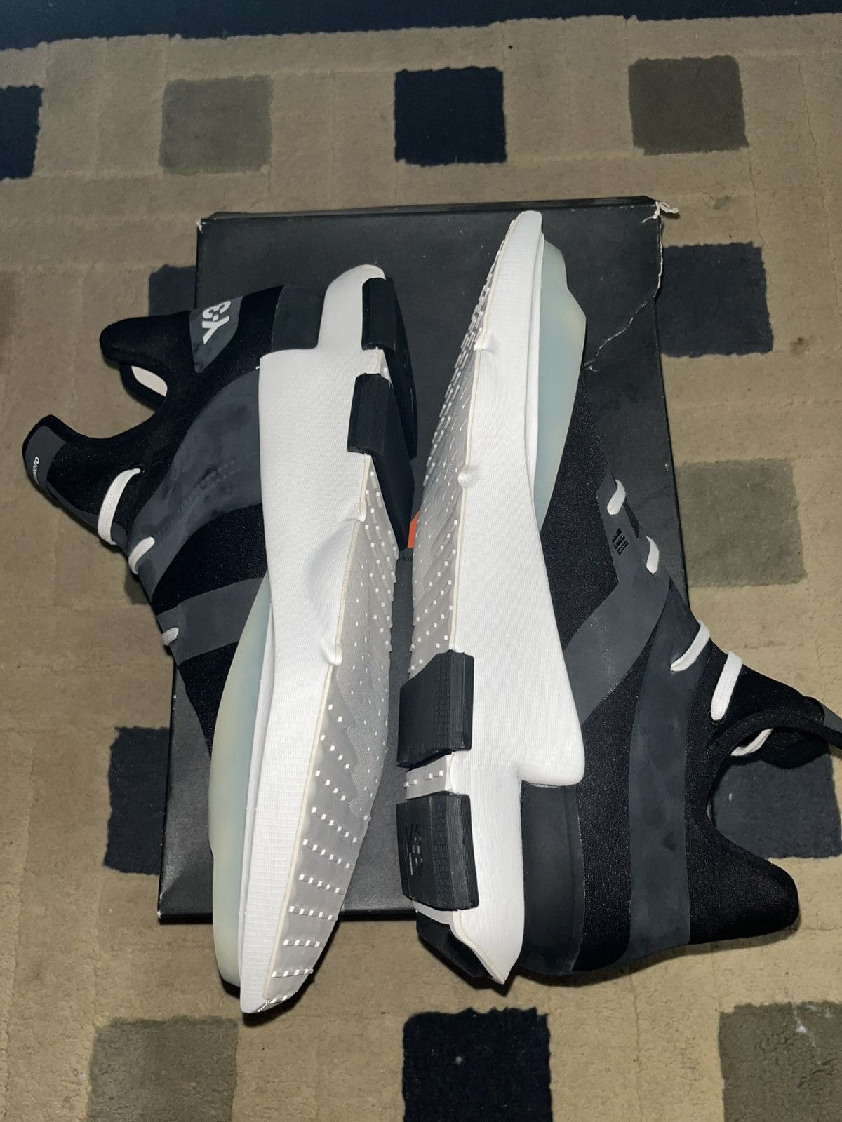 Y-3 Adidas Y-3 Noci Low Black And White Size 12 Brand New Size US 12 / EU 45 - 5 Thumbnail