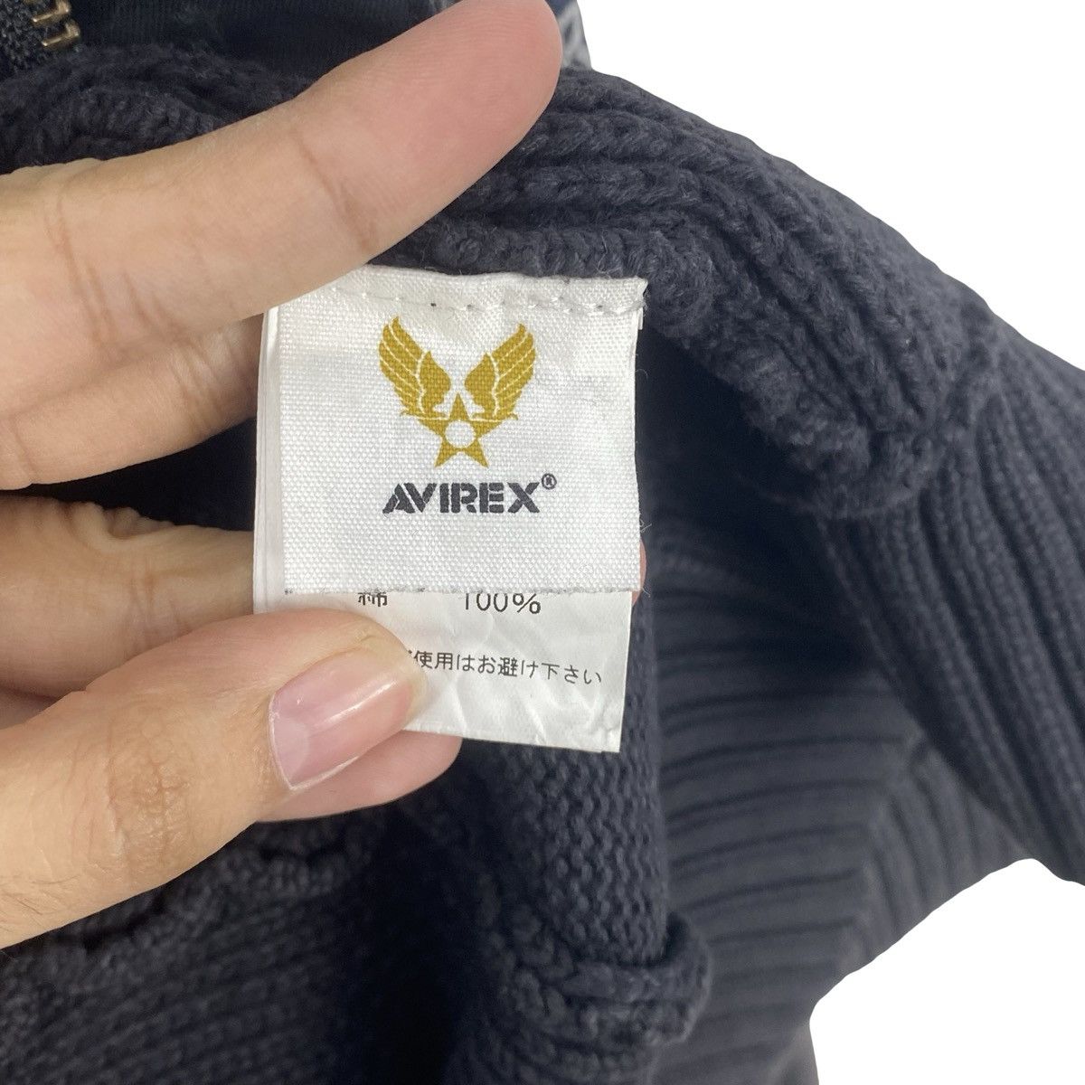 Avirex AVIREX U.S ARMY Military Knit Cardigan Sweater Button Up Size US L / EU 52-54 / 3 - 14 Thumbnail