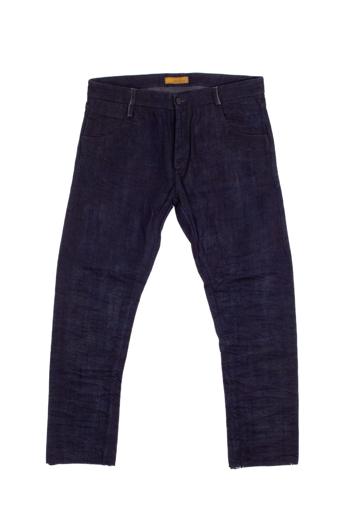 image of Layer 0 Layer-0 F/w 2018 Fwm 21-4 Dark Indigo Cotton Jeans, Men's (Size 34)