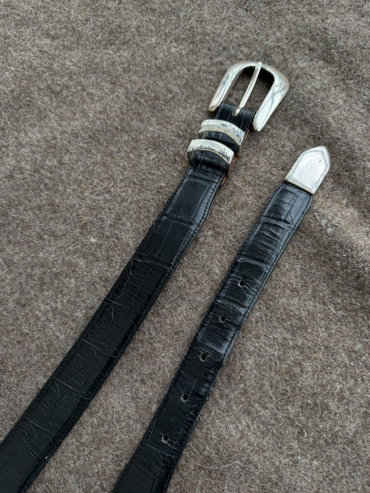 Brighton Onyx by Brighton Navajo Cowboy Leather Belt Size ONE SIZE - 2 Thumbnail