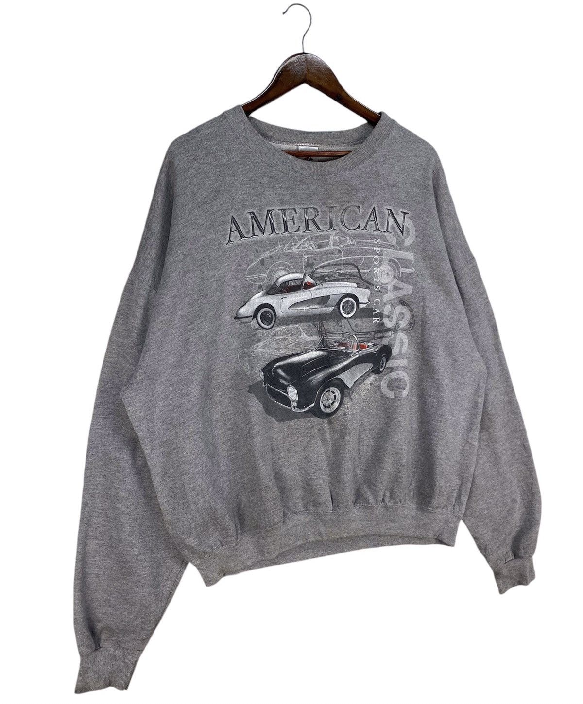 Designer × Vintage 🔥RARE🔥VINTAGE 90s AMERICAN SPORTS CAR SWEATSHIRT Size US XXL / EU 58 / 5 - 2 Thumbnail