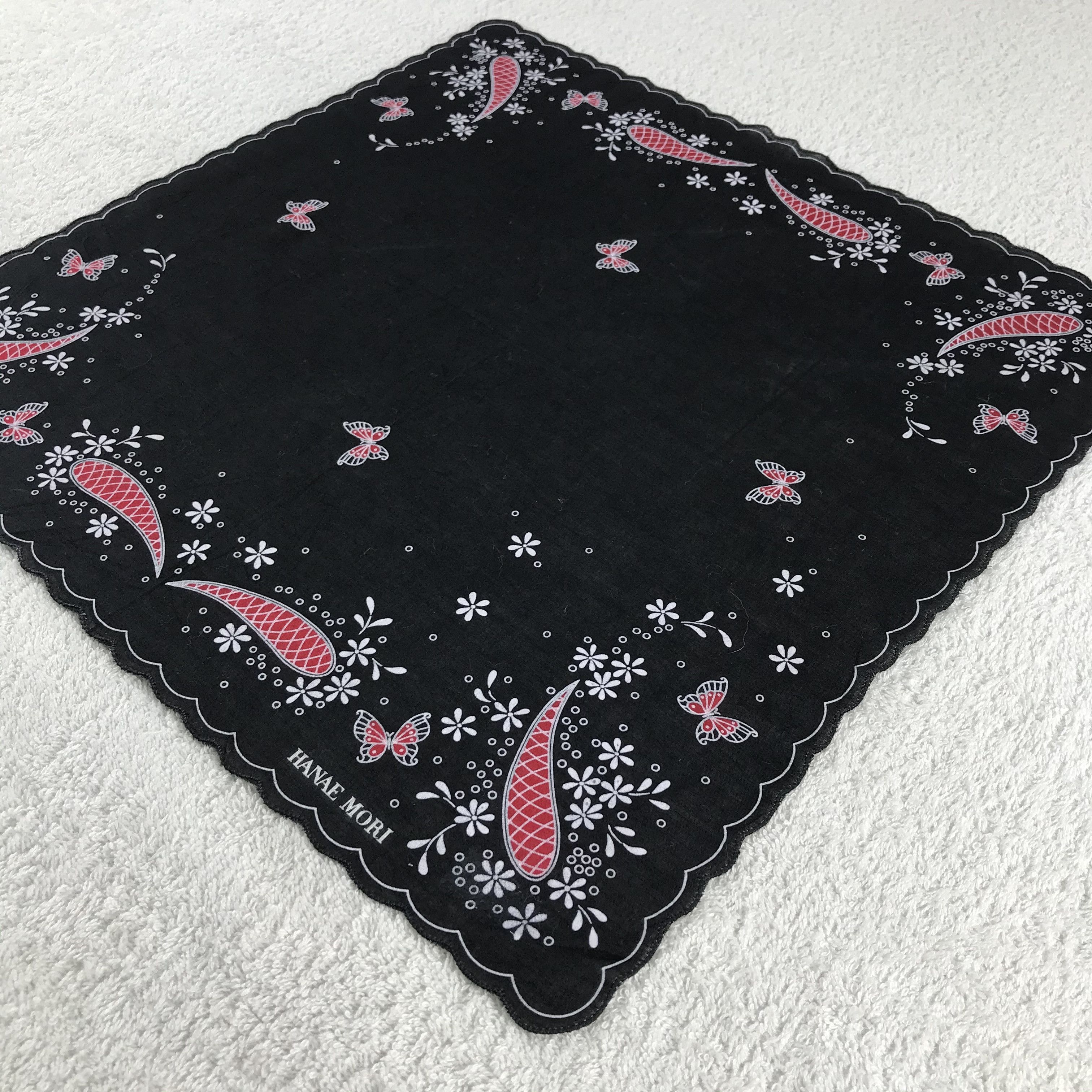 Hanae Mori × Vintage Hanae Mori Bandana / Handkerchief / Neckerchief - S206 Size ONE SIZE - 2 Thumbnail