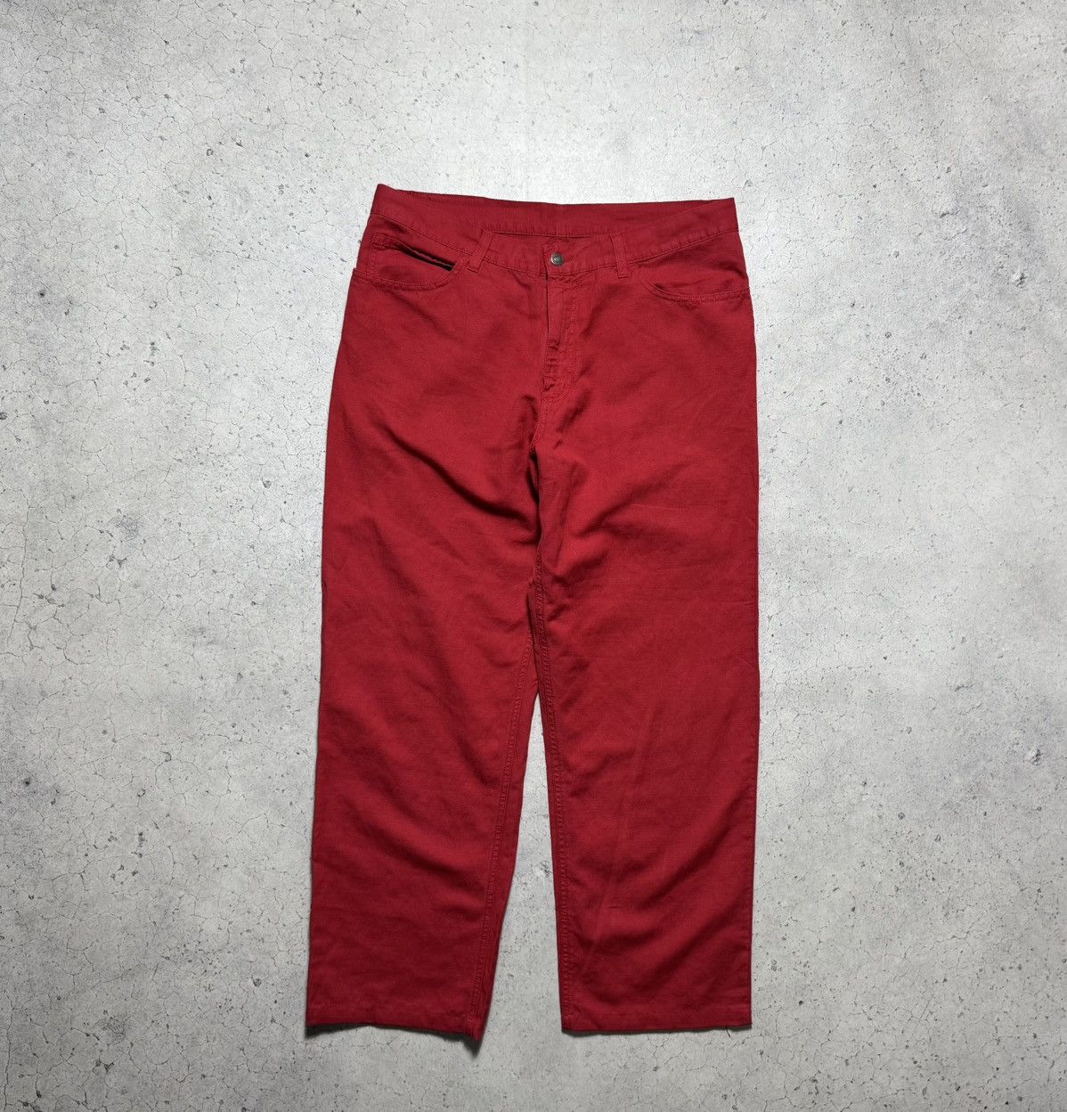 Loro Piana Loro Piana Luxury Red Trousers Vintage Lino Size US 34 / EU 50 - 2 Thumbnail