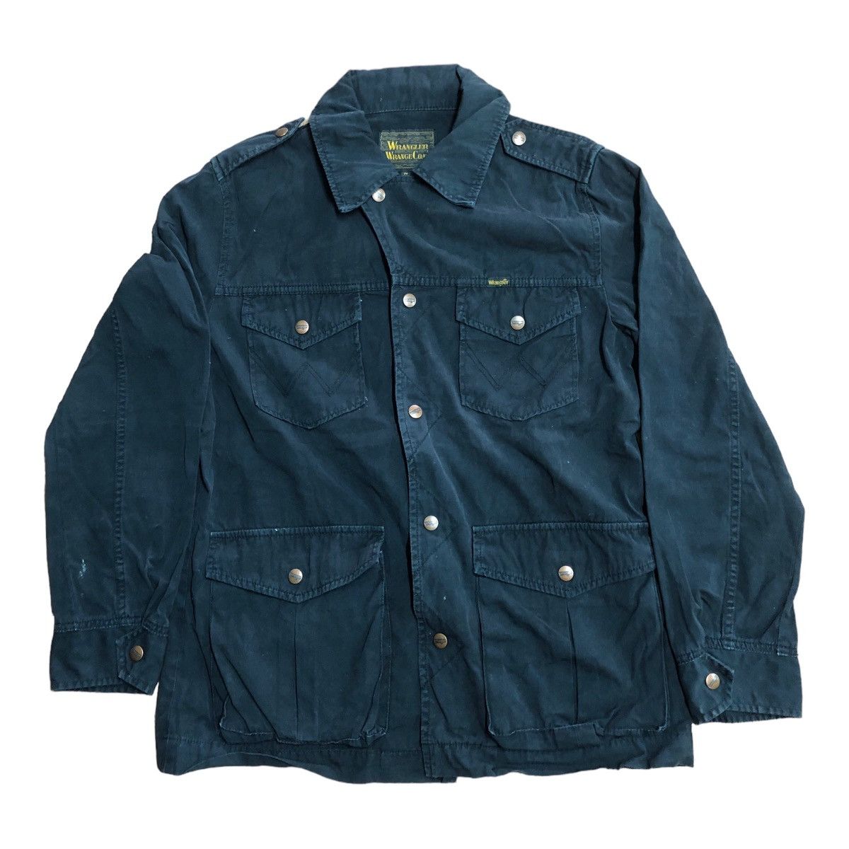 image of Vintage x Wrangler Wrange Coat Work Jacket in Blue, Men's (Size Medium)