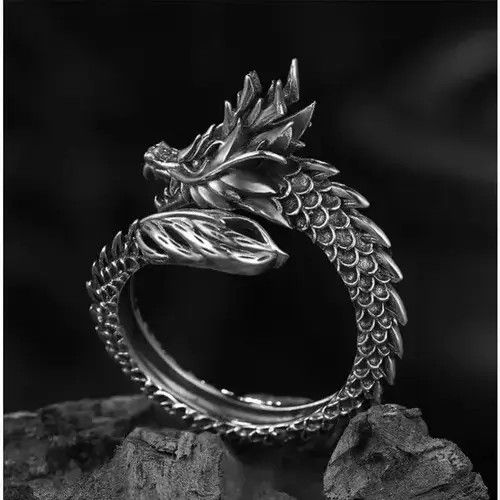 Japanese Brand Dragon Adjustable Ring Size ONE SIZE - 4 Thumbnail