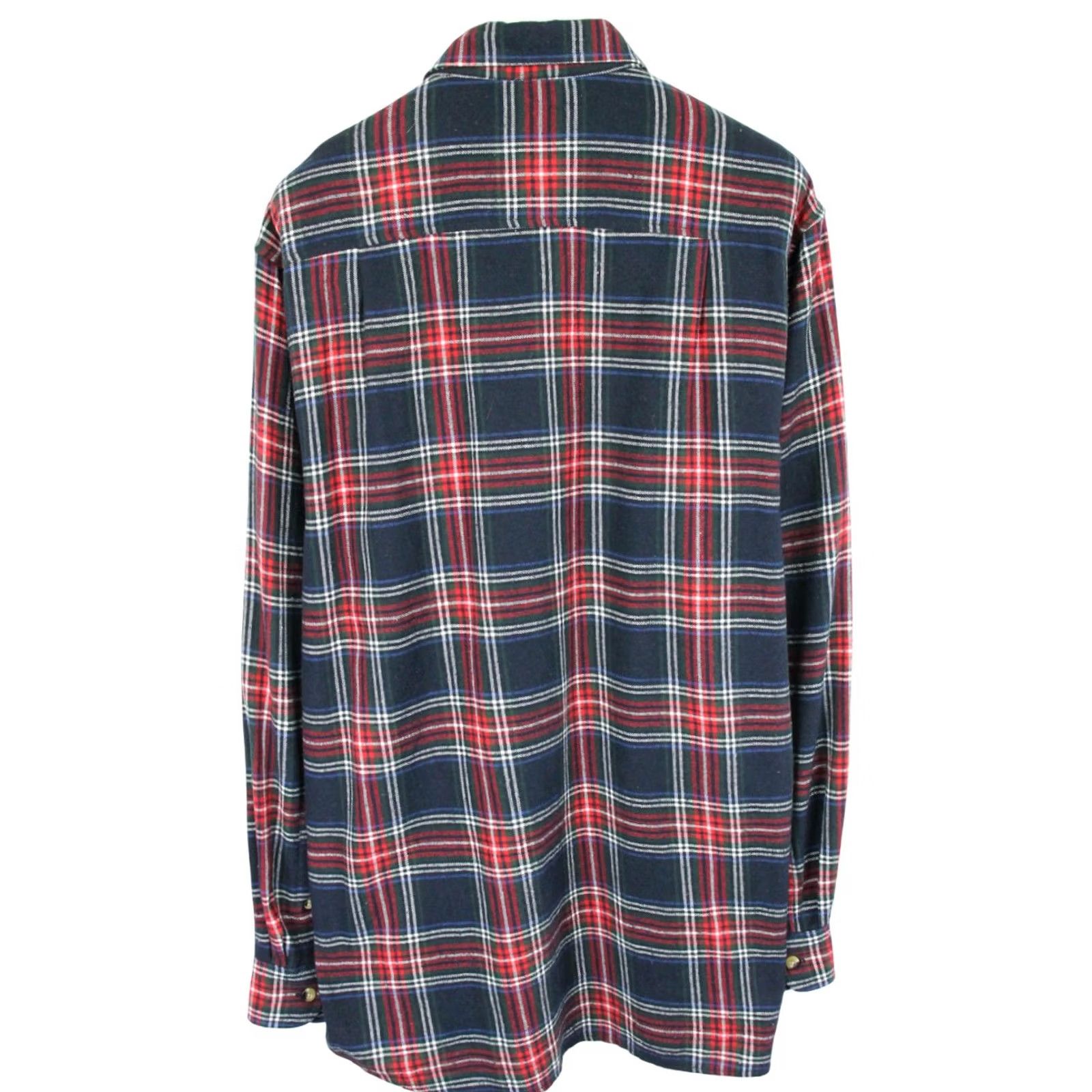Vintage Pinewood Shirt Men's 2XL Flannel Button Up Plaid Spread Neck Size US XXL / EU 58 / 5 - 2 Thumbnail
