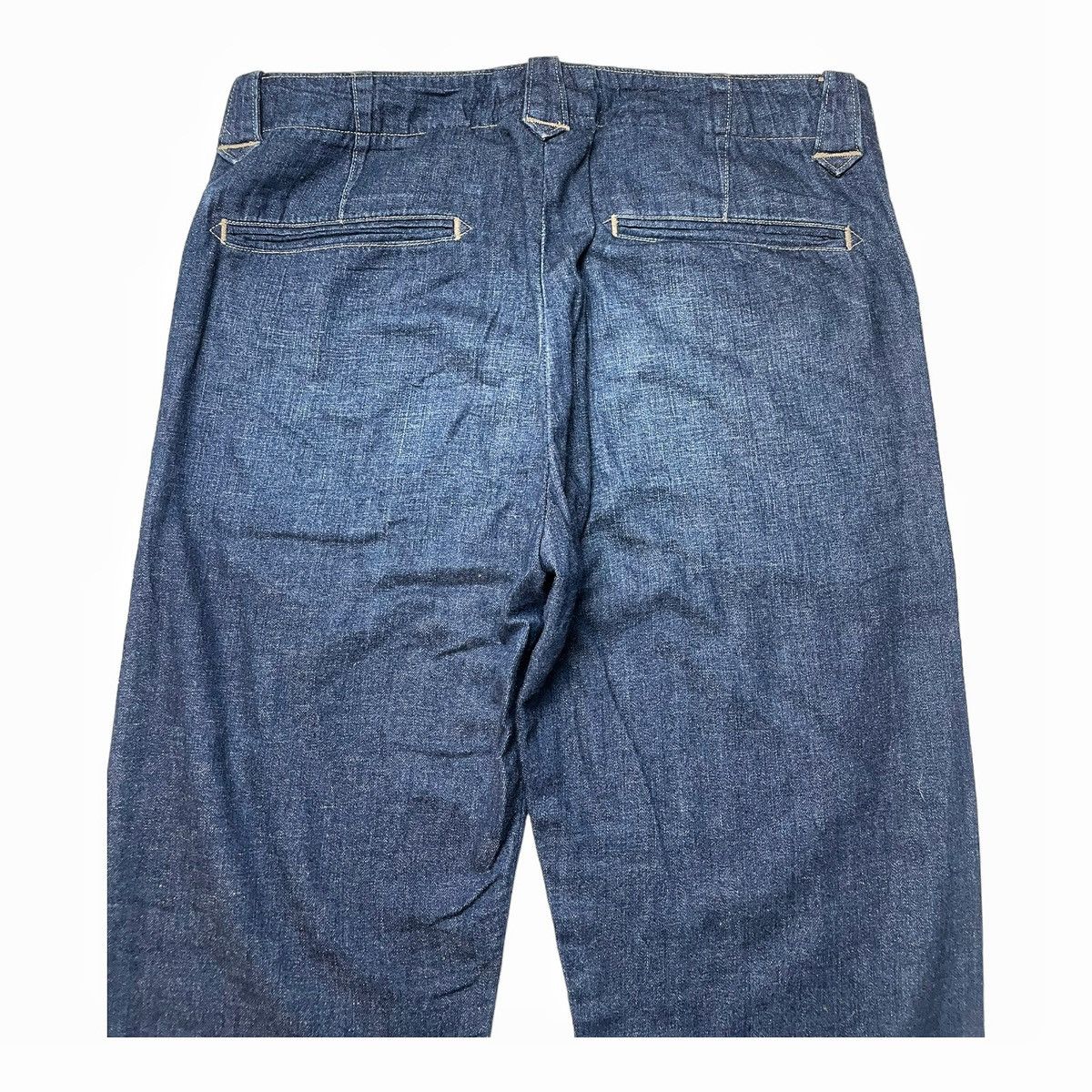 Polo Ralph Lauren × RRL Ralph Lauren × Ralph Lauren Double RL RRL Denim Indigo Linen Cotton Blend Trousers pants Size US 31 - 12 Thumbnail