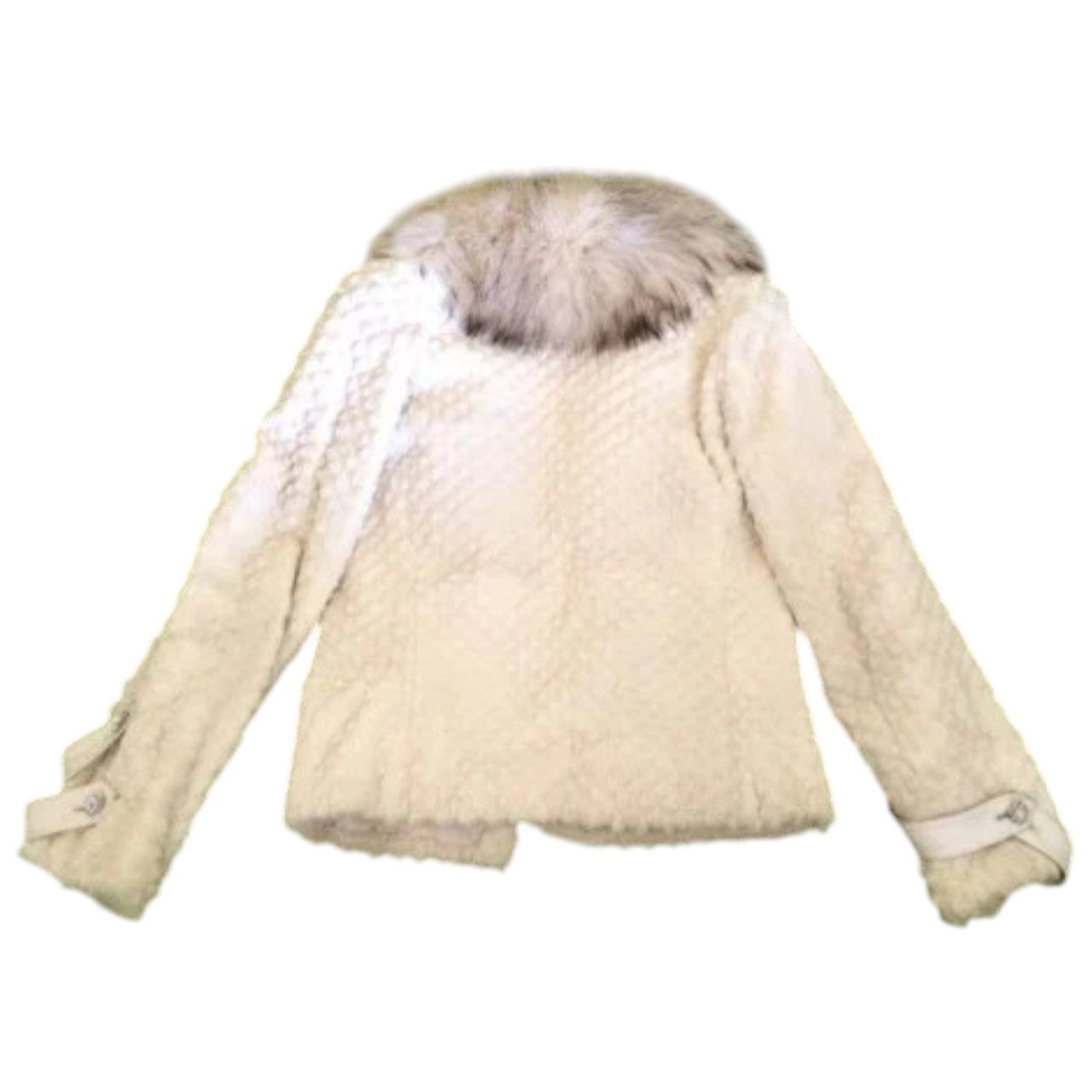 Other Raccoon and rabbit natural fur coat sz S Size S / US 4 / IT 40 - 5 Thumbnail