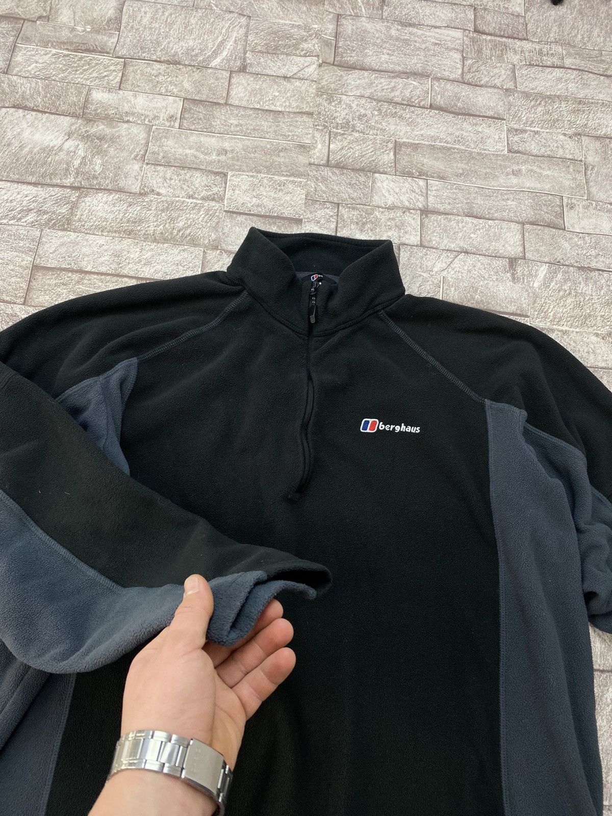 Berghaus × Japanese Brand × Mountain Hardwear Berghaus Black Quarter Zip Techwear Fleece Men’s XXl Size US XL / EU 56 / 4 - 7 Thumbnail