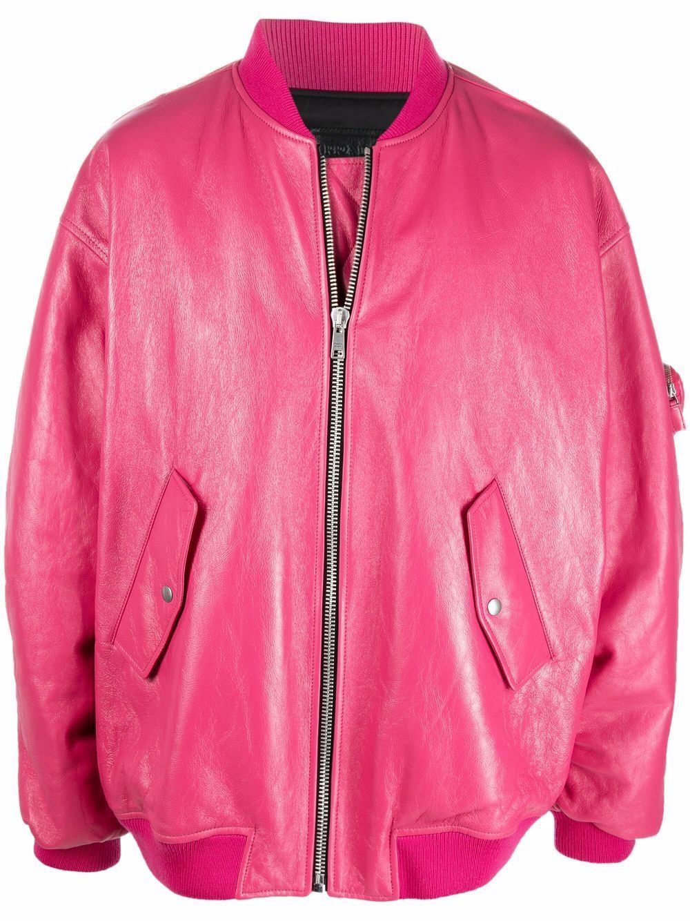 Prada 🔥6.9K VALUE🔥RUNWAY Prada Leather Bomber Jacket Size US M / EU 48-50 / 2 - 1 Thumbnail
