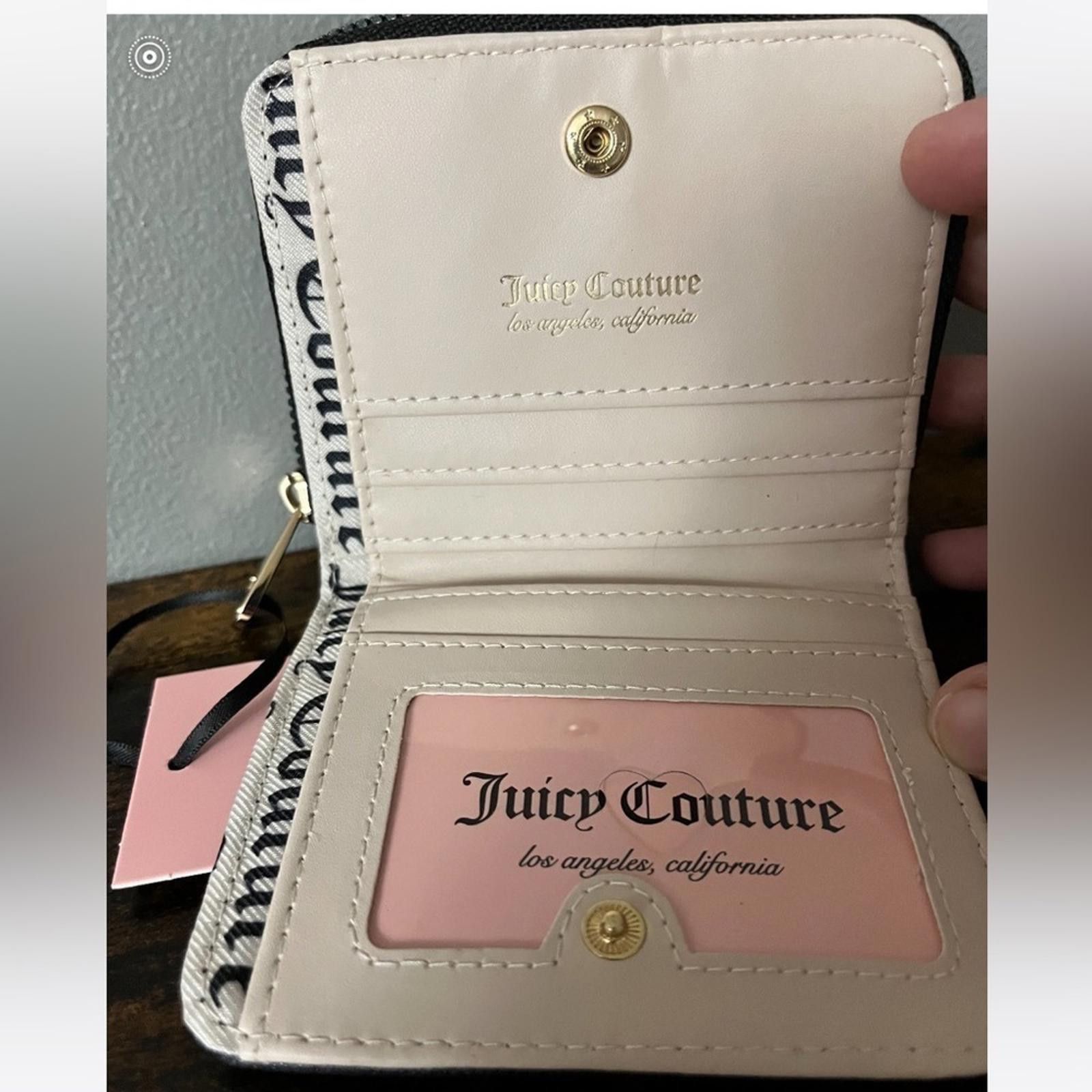 Juicy Couture Jeans Juicy Couture Women's Black and Gold Bifold Wallet NWT Size ONE SIZE - 5 Thumbnail
