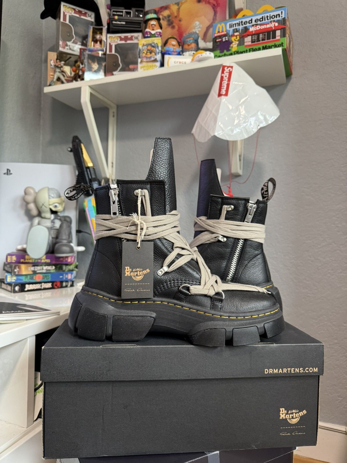 Dr. Martens × Rick Owens Rick Owens X Dr. Marten Megalace Boot Size US 10 / EU 43 - 3 Thumbnail