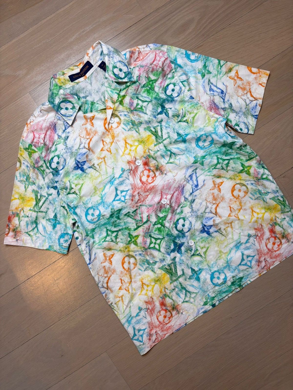 Louis Vuitton Louis vuitton pastel monogram short sleeve shirt Size US M / EU 48-50 / 2 - 2 Thumbnail