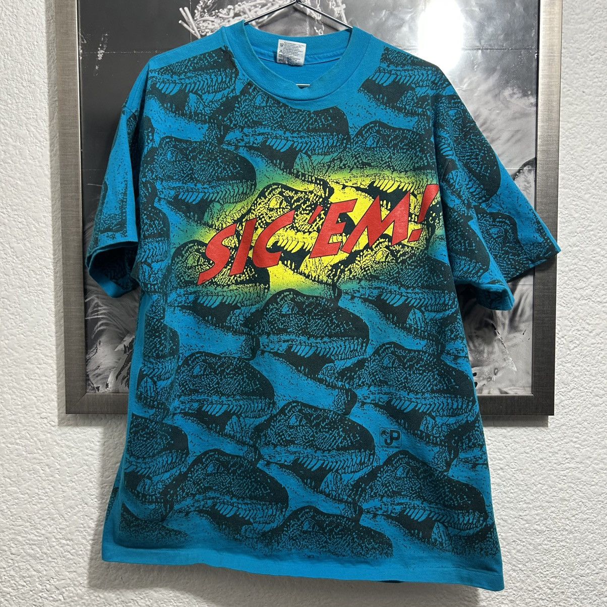 Disney JURASSIC PARK SIC’ EM AOP VINTAGE SHIRT 1993 Size US XL / EU 56 / 4 - 1 Thumbnail