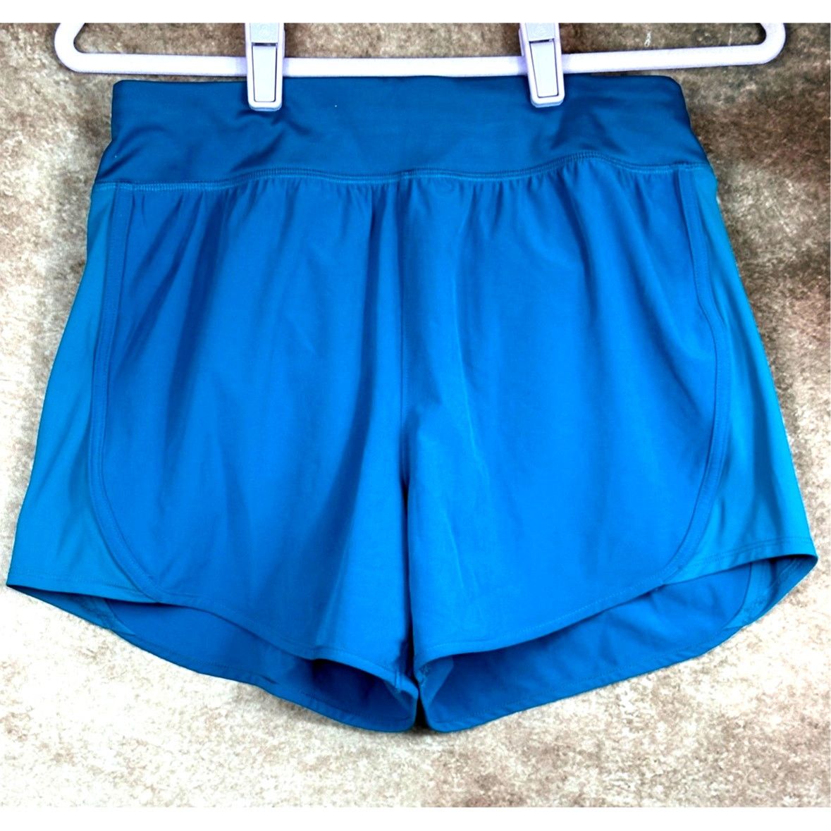 Other All in Motion Athletic Zip Pocket Elastic Waist Short Teal S Size 28" / US 6 / IT 42 - 6 Thumbnail