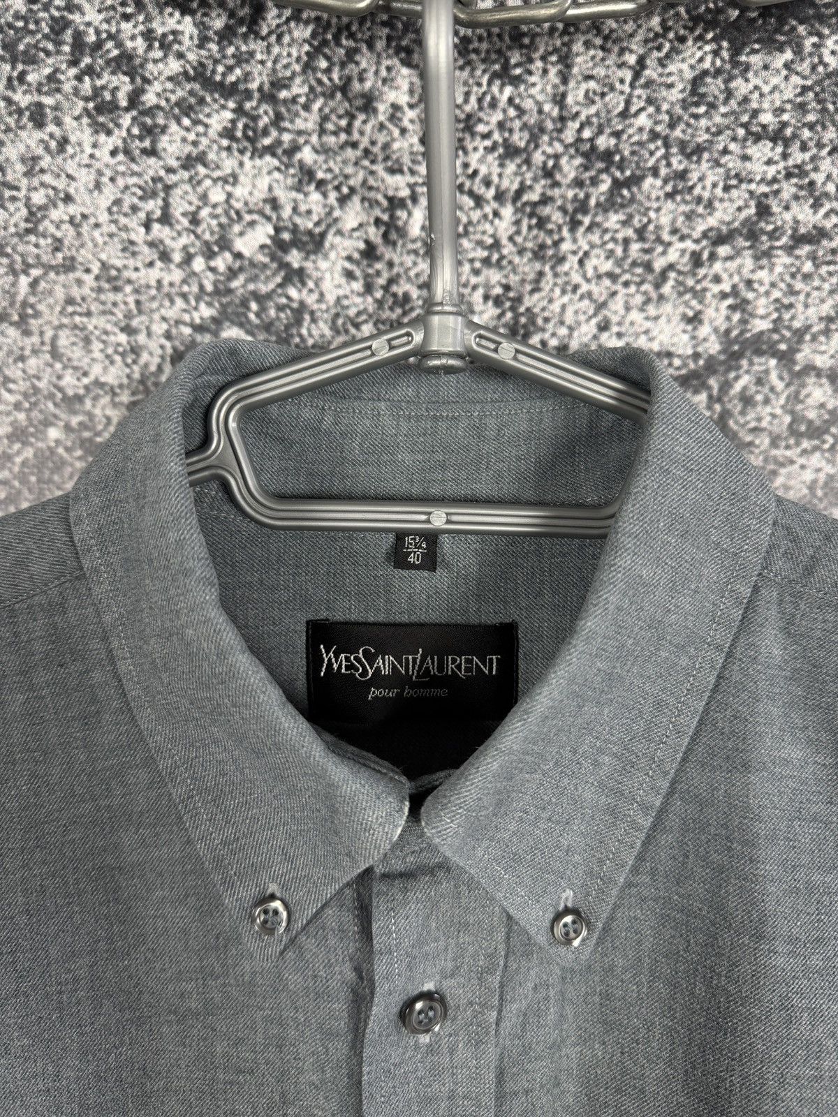 Yves Saint Laurent Yves Saint Laurent Long Sleeve Shirt Button Up Vintage Sz 40 Size US L / EU 52-54 / 3 - 8 Thumbnail