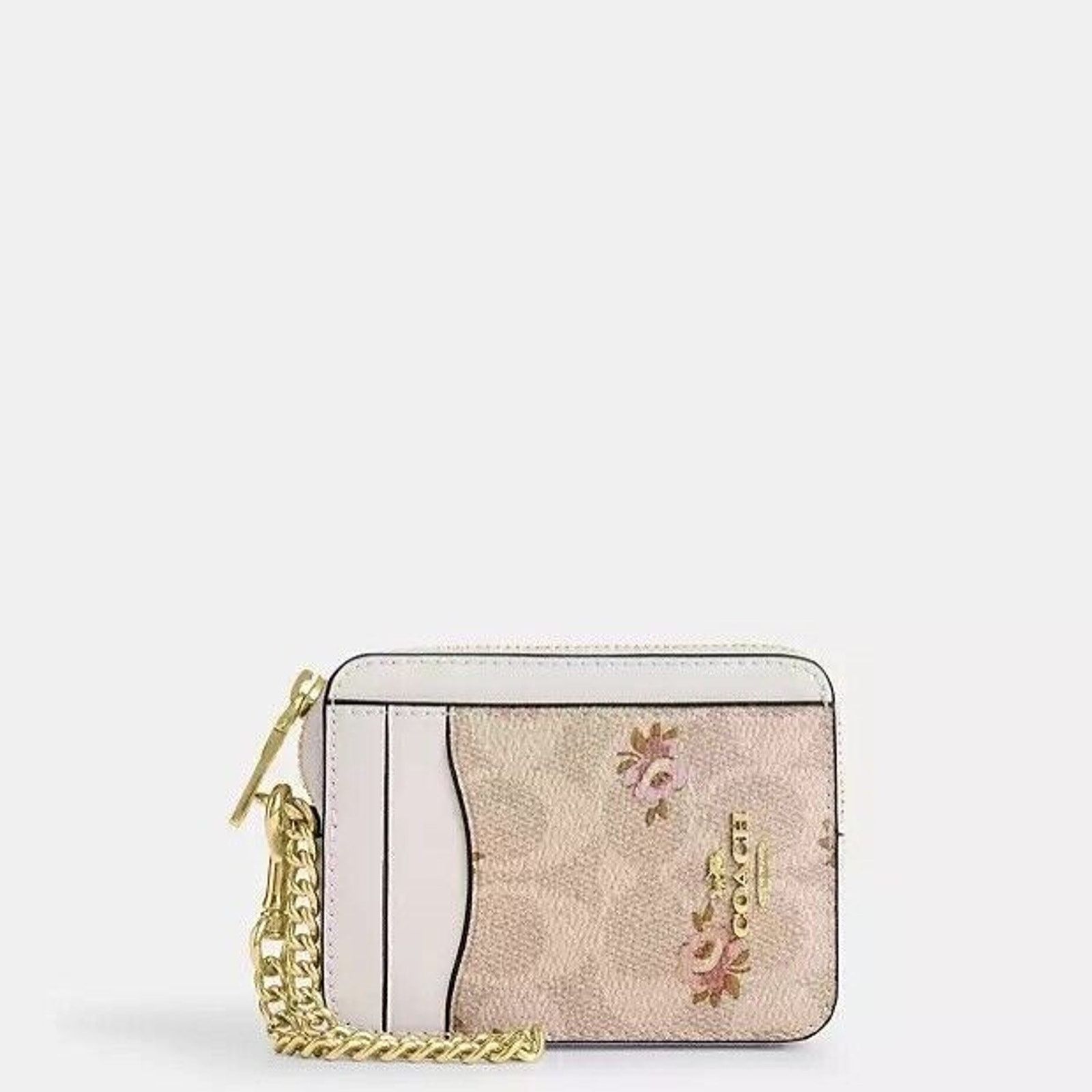 Coach NWT Coach Zip Card Case In Signature Floral Print CAR25 Size ONE SIZE - 5 Thumbnail