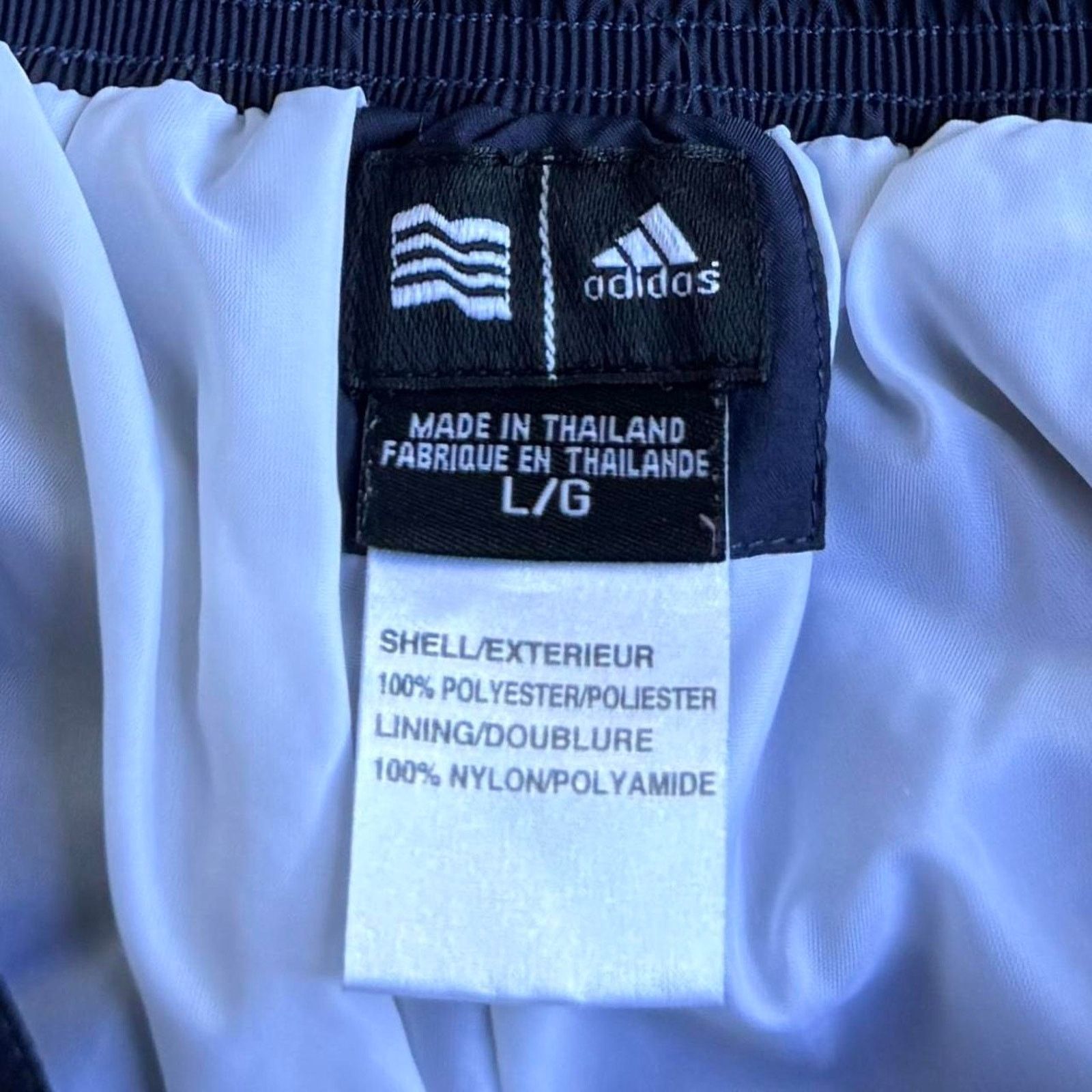 Adidas × Vintage Vintage Y2K Adidas Navy Blue Essential Technical Pants Size US 34 / EU 50 - 4 Thumbnail