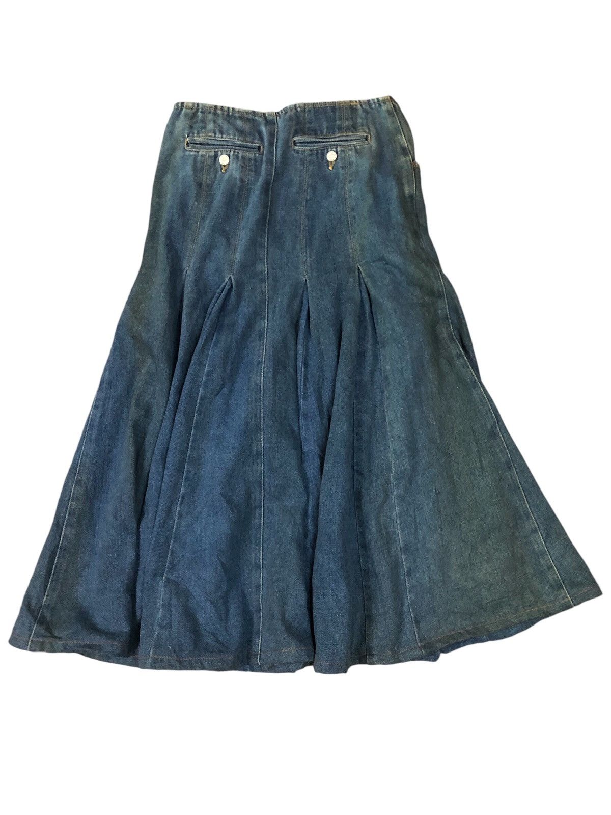 Hysteric Glamour × Japanese Brand Ozone Rock Denim Maxy Skirt Size 27" / US 4 / IT 40 - 2 Thumbnail