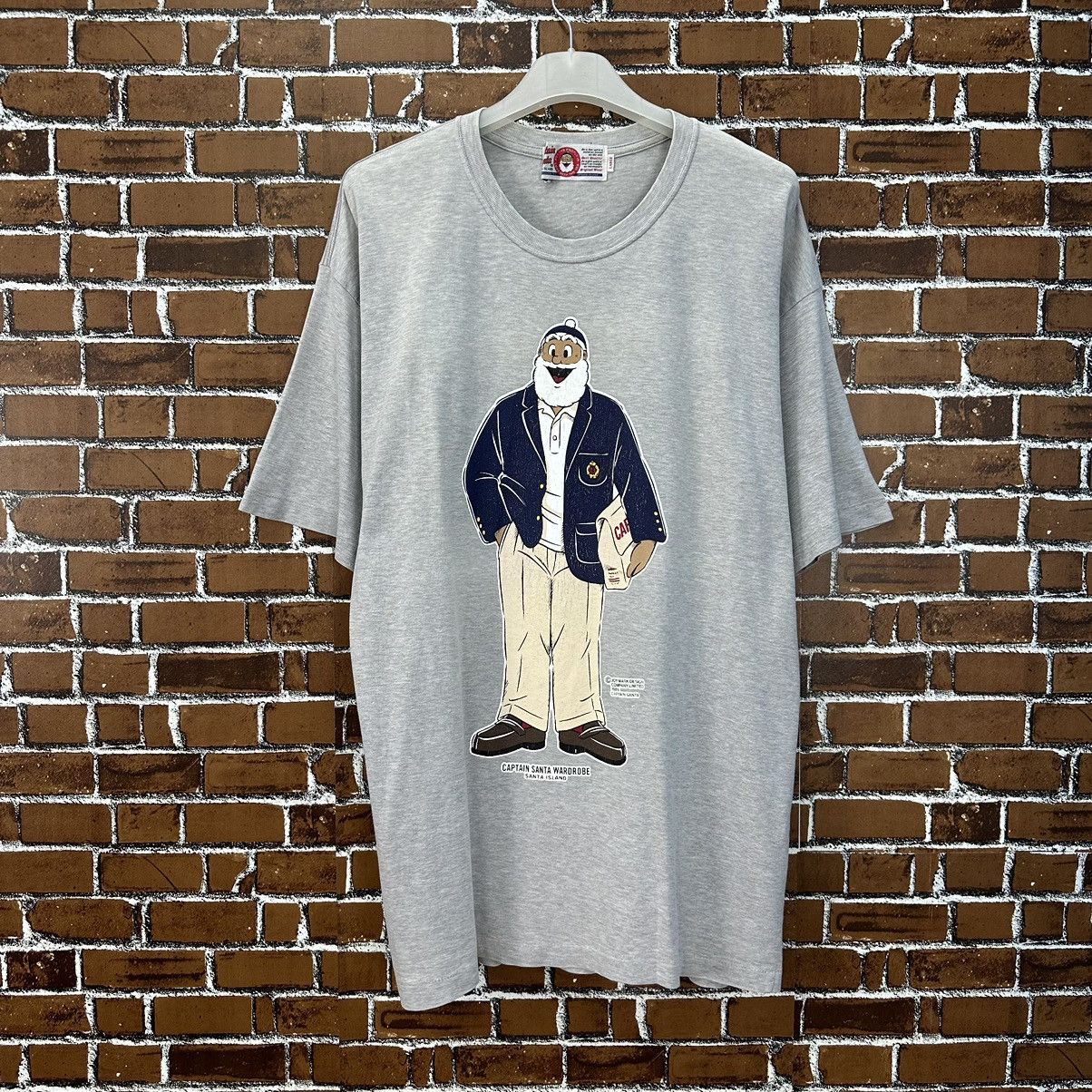 Captain Santors Vintage Captain Santa 80s Backheat Tshirt A862 Size US L / EU 52-54 / 3 - 1 Thumbnail