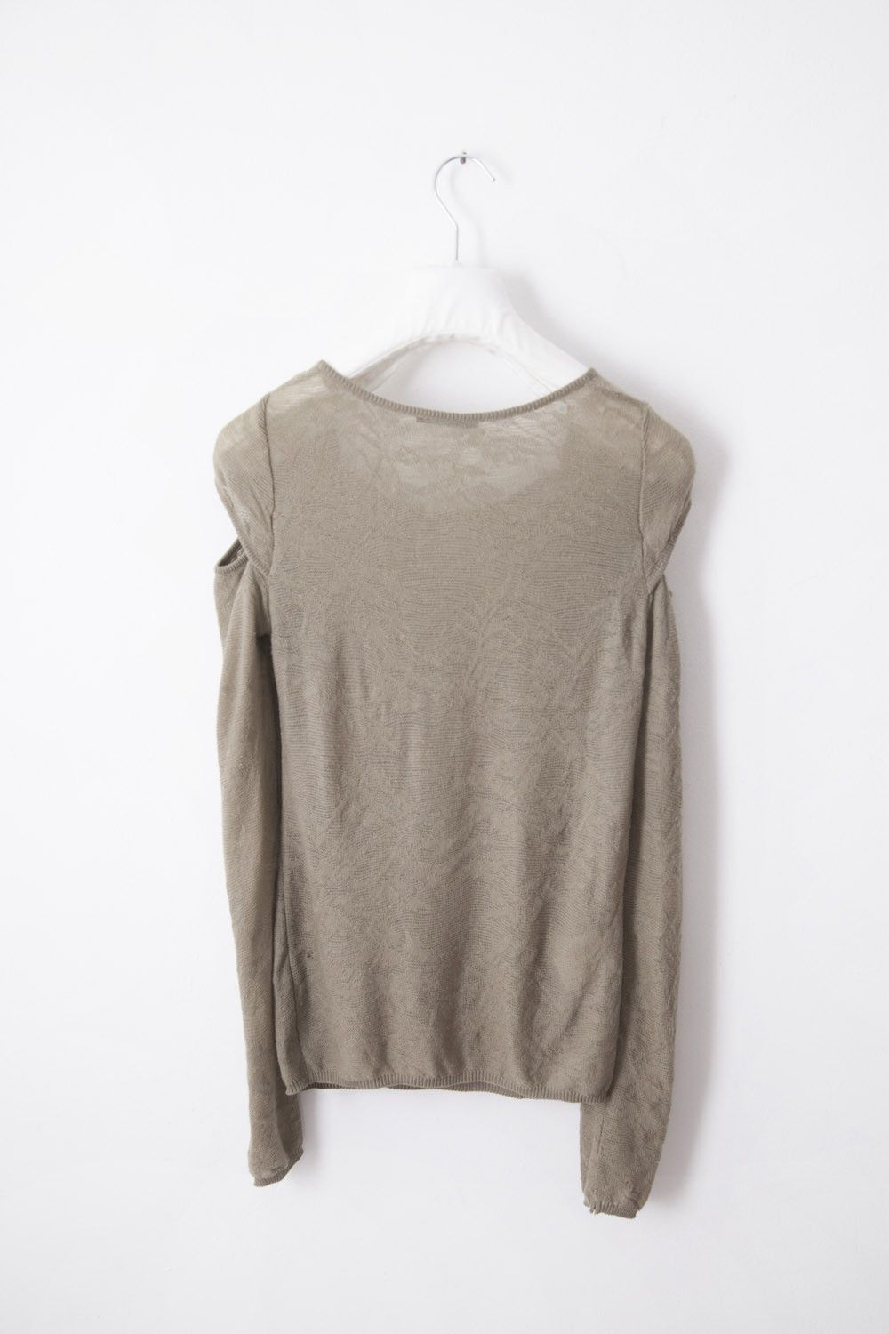 Helmut Lang 1990's merino wool cut-out sweater Size M / US 6-8 / IT 42-44 - 3 Thumbnail