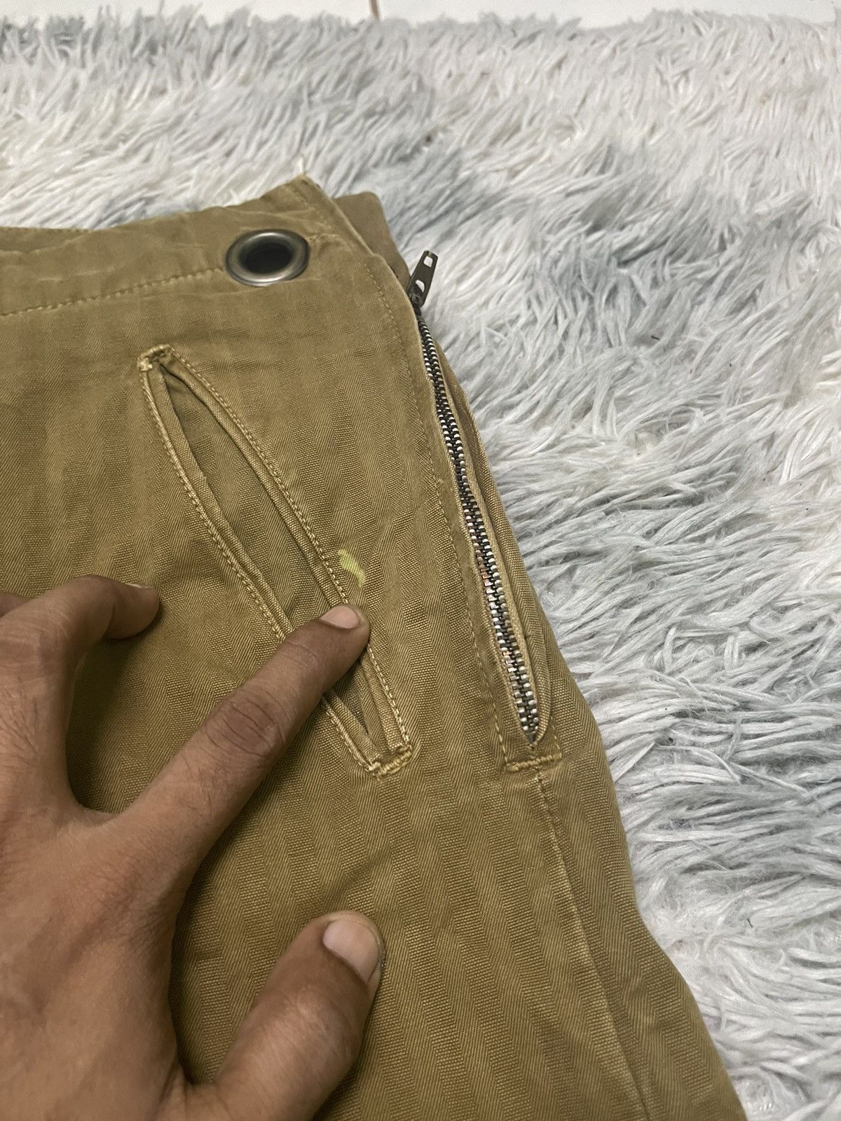 Kapital 🔥RARE🔥KAPITAL CROPPED PANT SIDE ZIPPER CHOPPED ON BOTTOM Size US 30 / EU 46 - 14 Thumbnail
