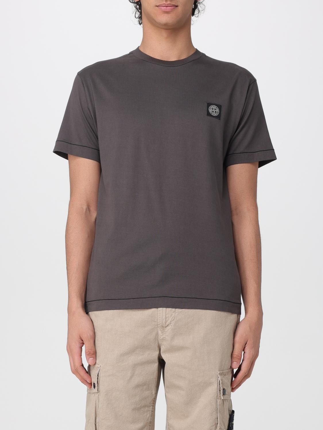 Stone Island Stone Island T-Shirt Men Brown Size US XXL / EU 58 / 5 - 1 Thumbnail
