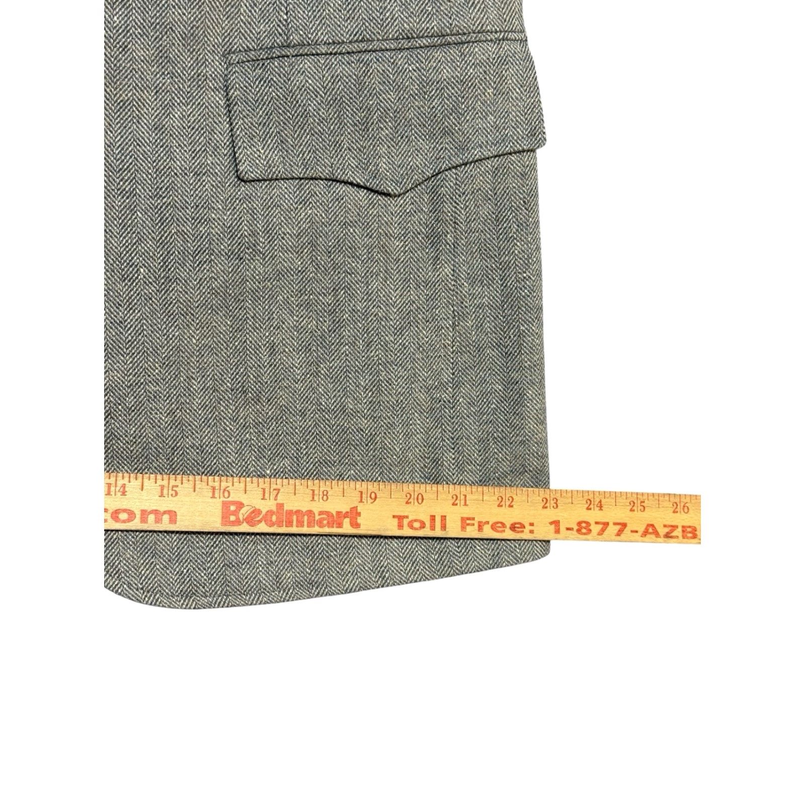 Levi's VINTAGE Levi's Western Wear Blazer Corduroy Gray 42R Men Regular Single-Breasted Notch Lapel Size 42R - 7 Thumbnail