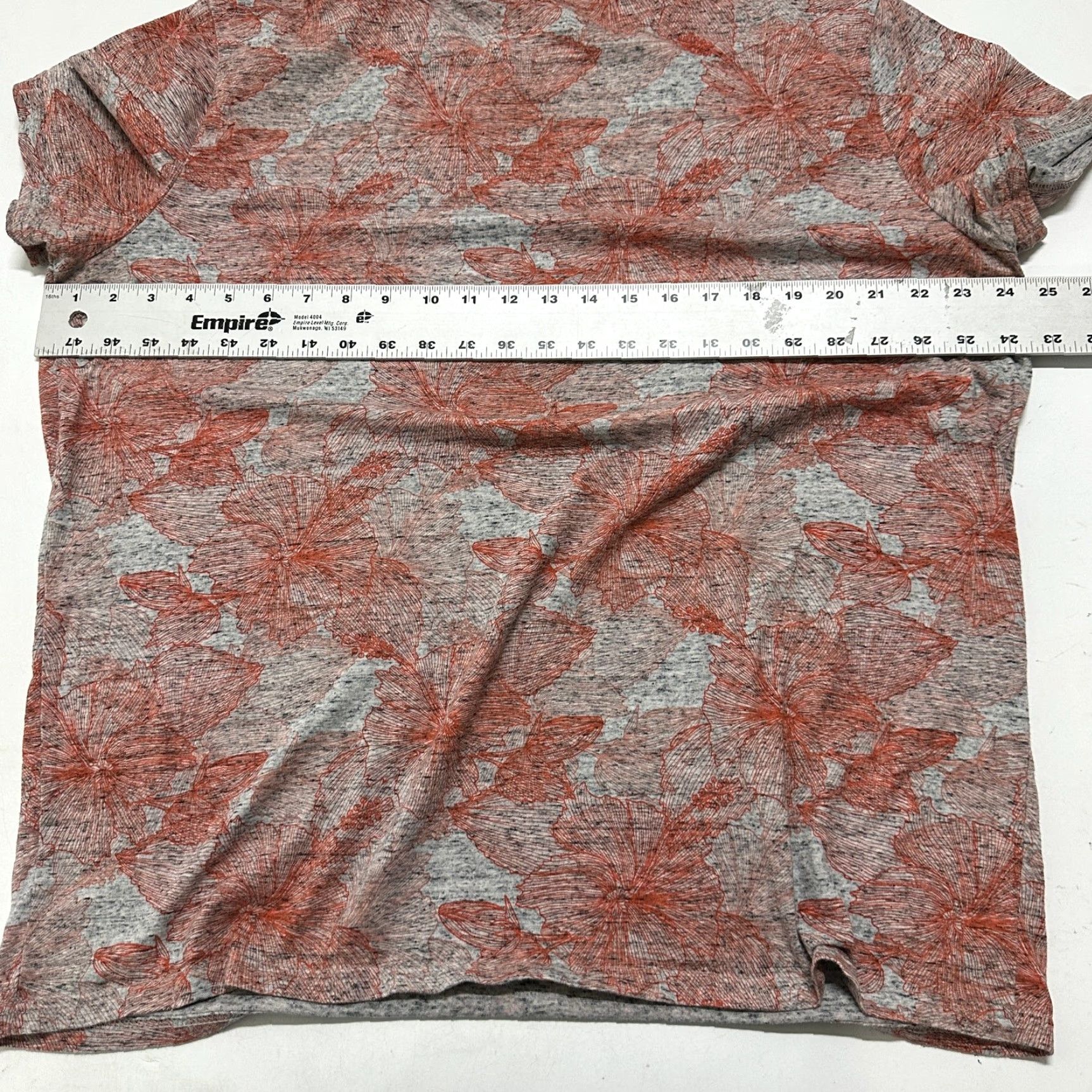 Vintage Goodfellow Mens XL Pink Gray Floral Short Sleeve Round Neck T-Shirt Summer Casual Size US 36 / EU 52 - 4 Thumbnail