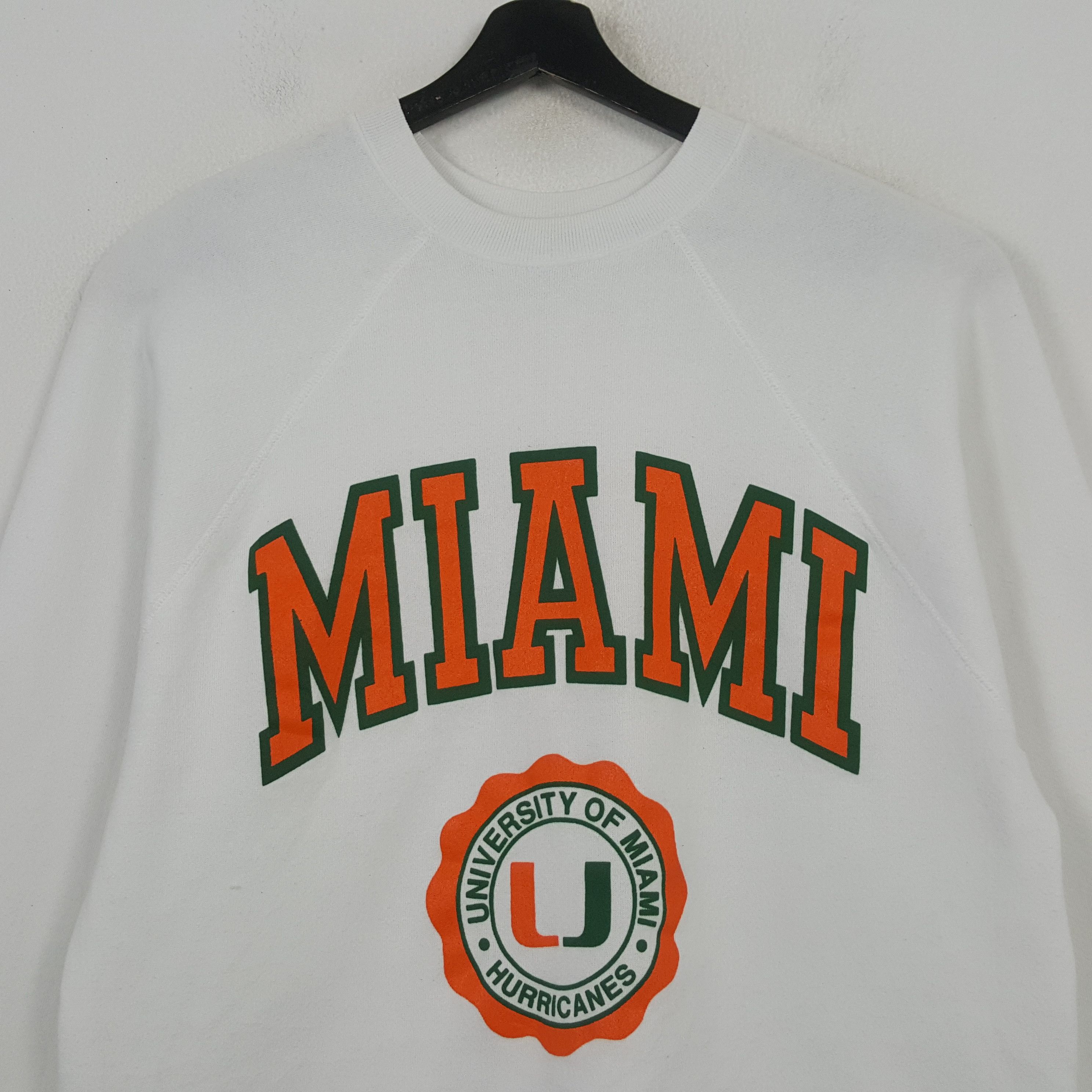 Tultex University Of Miami Hurricanes Vintage Sweatshirt RR18 Size US L / EU 52-54 / 3 - 2 Thumbnail