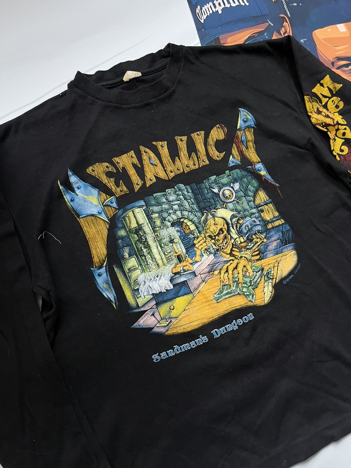 Band Tees Vintage 90s Metallica Sandman’s Bootleg Longsleeve Tee Size US L / EU 52-54 / 3 - 3 Thumbnail