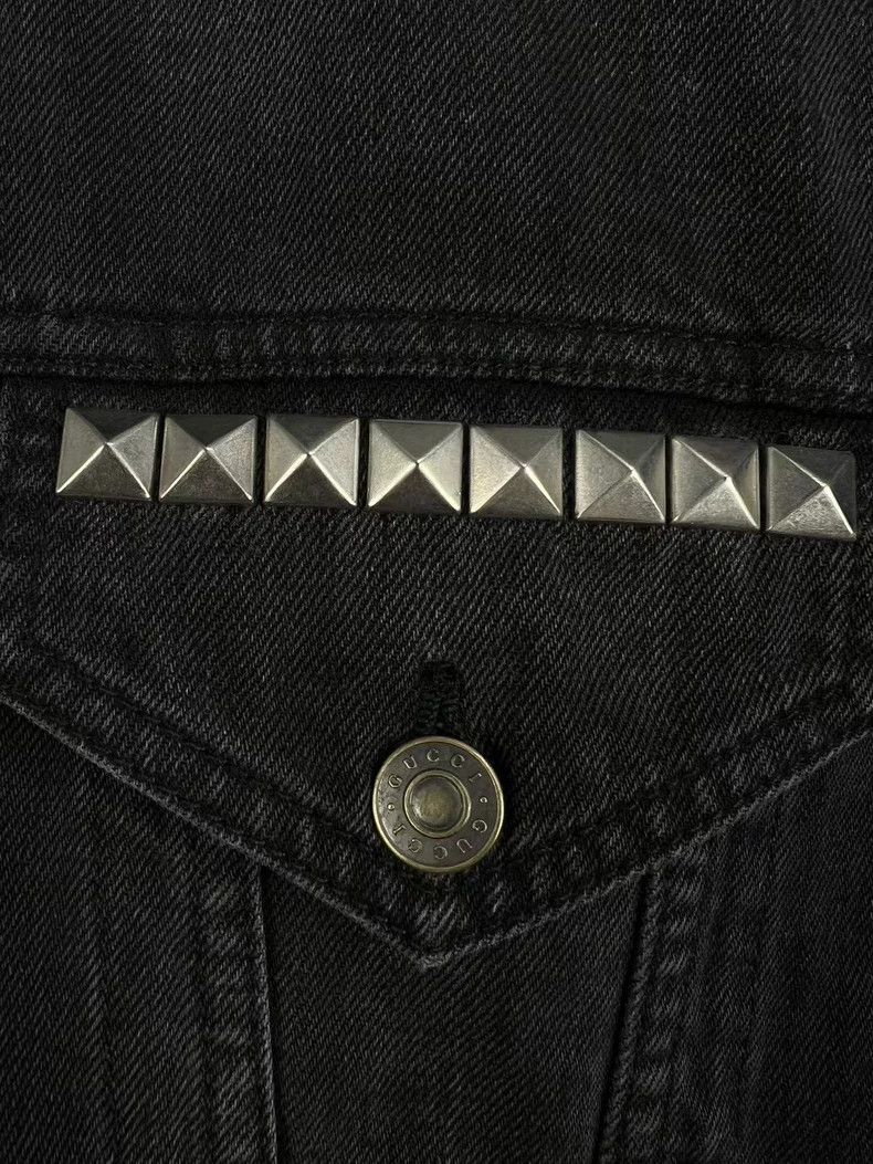 Gucci Gucci Fleece tiger riveted denim jacket 2503-Nextarrow Size US S / EU 44-46 / 1 - 4 Thumbnail