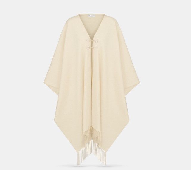 Dior o1w1db10425 41ALA37 Size: OS / Poncho in Off-White Size ONE SIZE - 1 Thumbnail