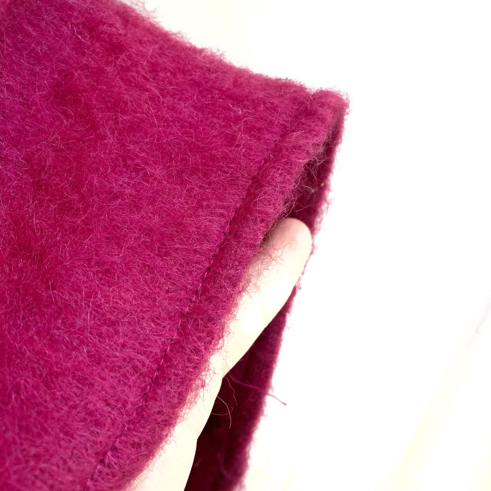 Vintage × Yves Saint Laurent Vintage 70s Giorgio Sant’Angelo Fuchsia Mohair Wrap Coat Size M / US 6-8 / IT 42-44 - 11 Thumbnail
