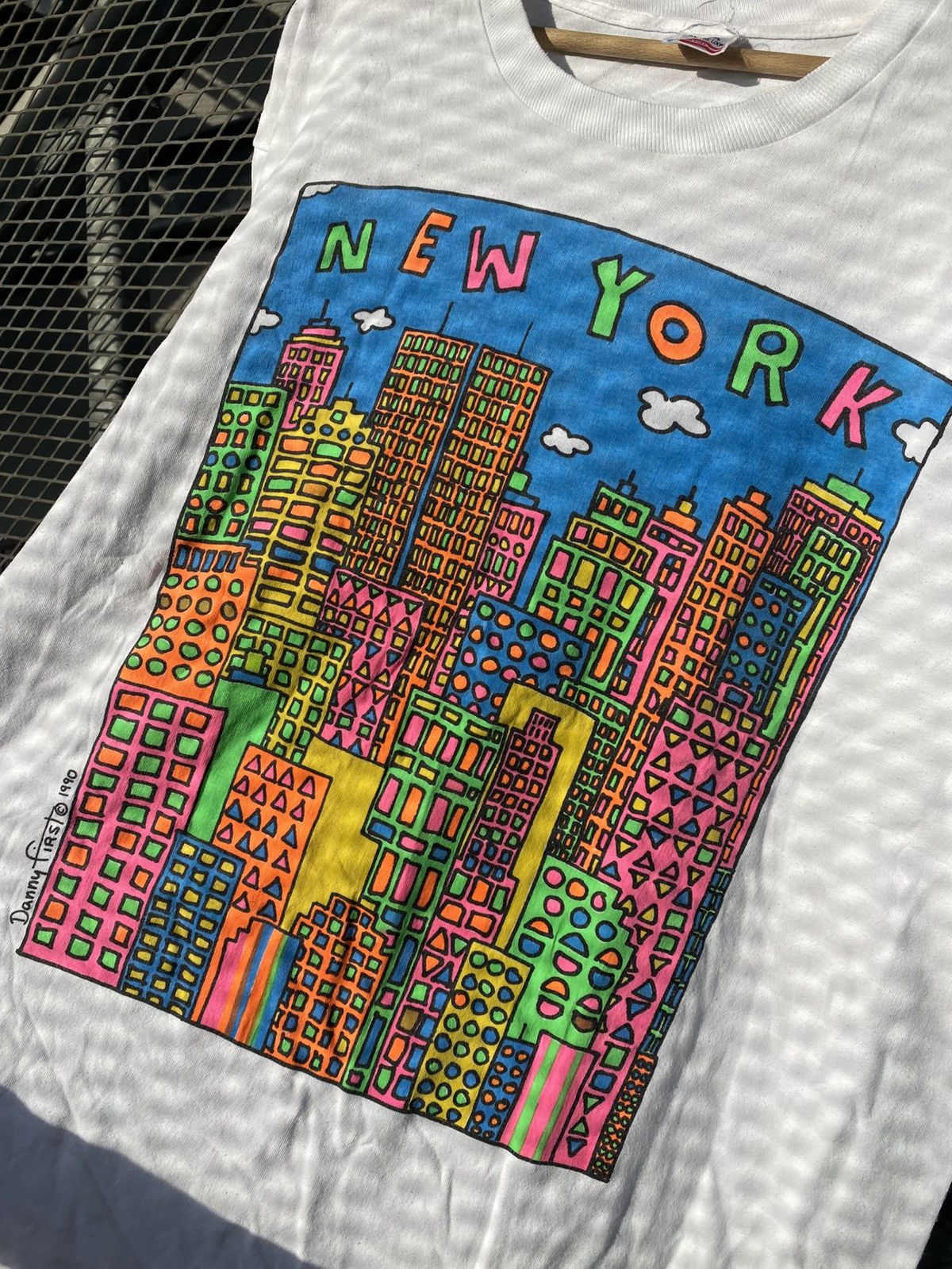 Art Comes First Vintage 1990 Danny First Dead Stock New York T-Shirt Size US XL / EU 56 / 4 - 6 Thumbnail